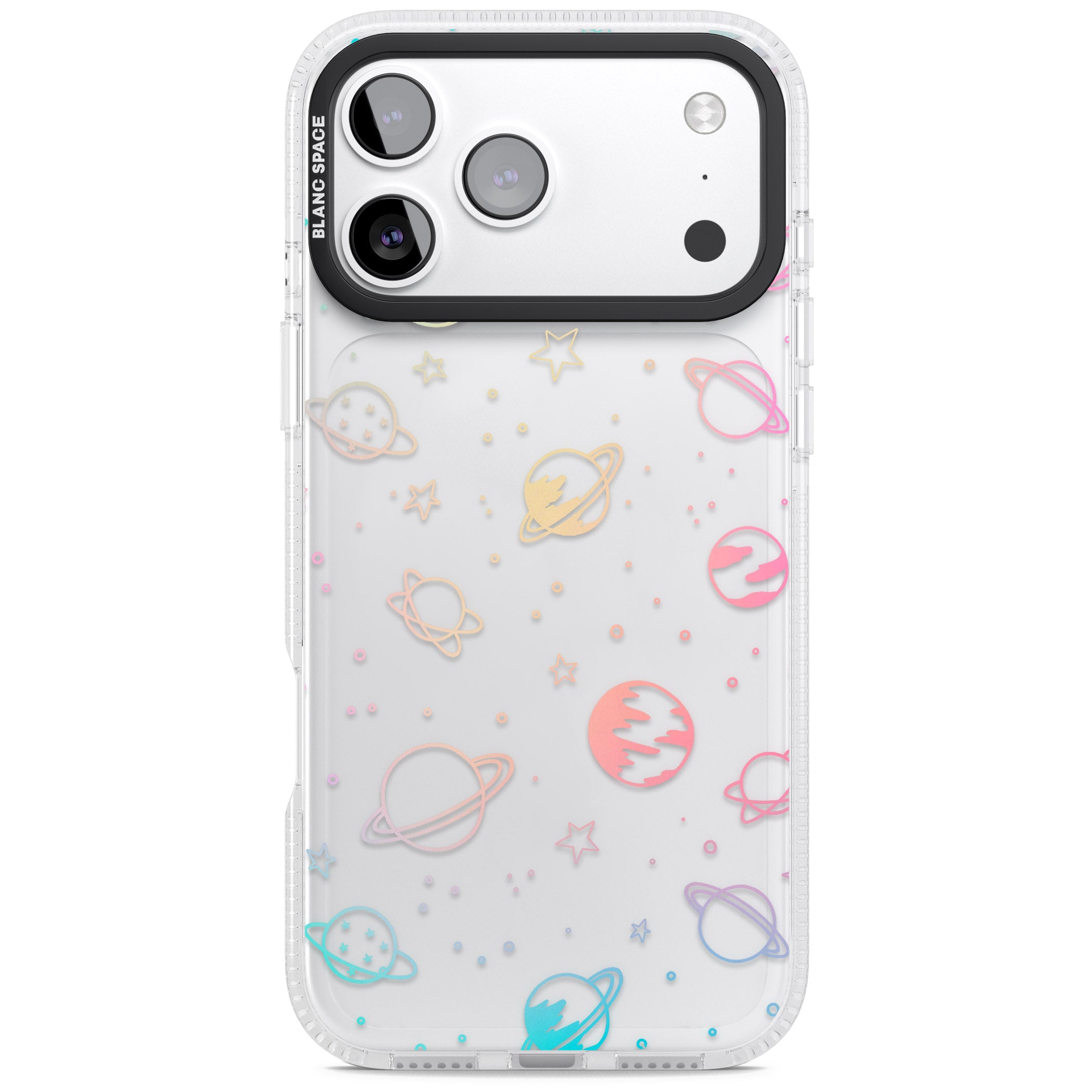 Pastel Space Universe iPhone 17 Pro Impact Air Clear Phone Case