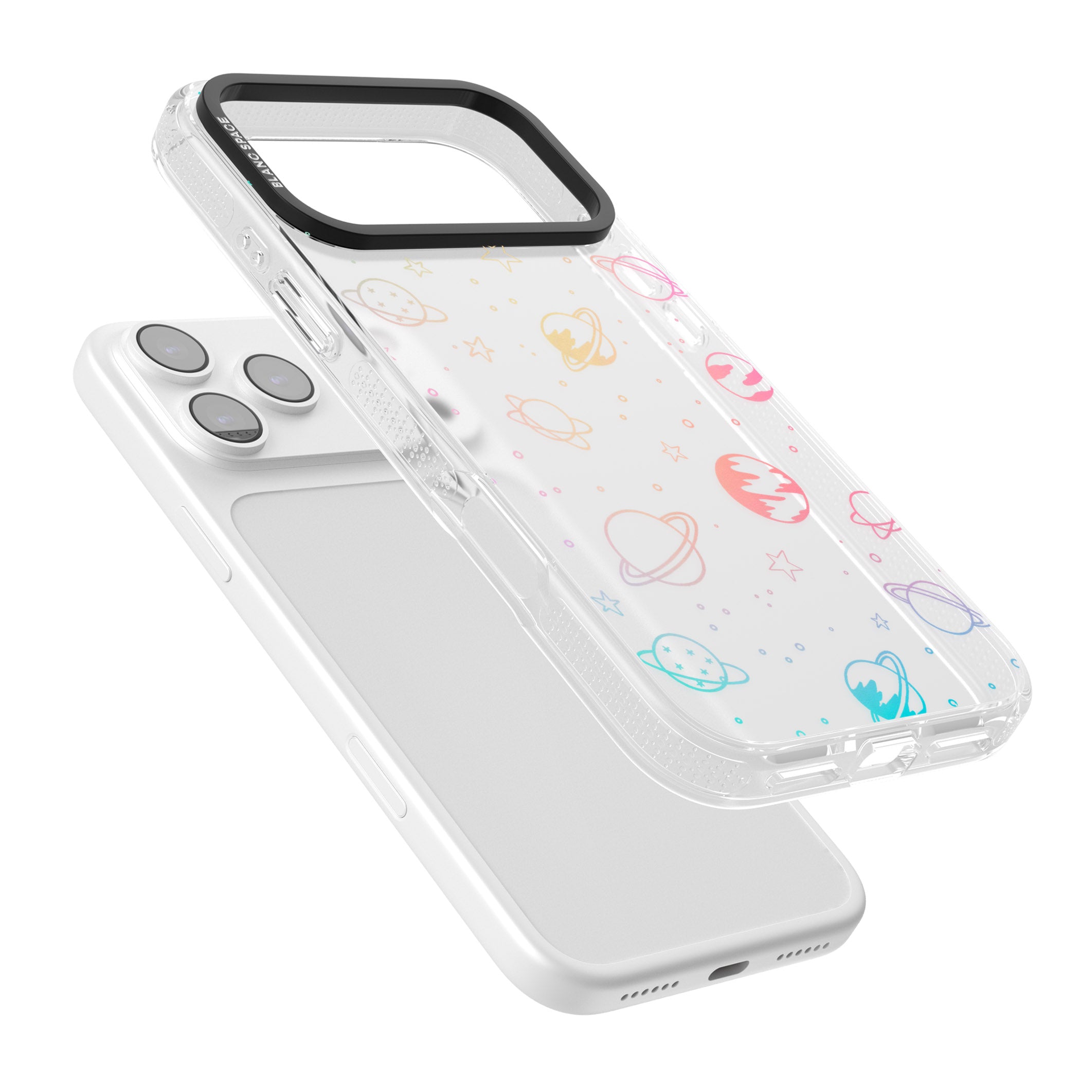 Pastel Space Universe iPhone 17 Pro Max Impact Air Clear Phone Case Colours