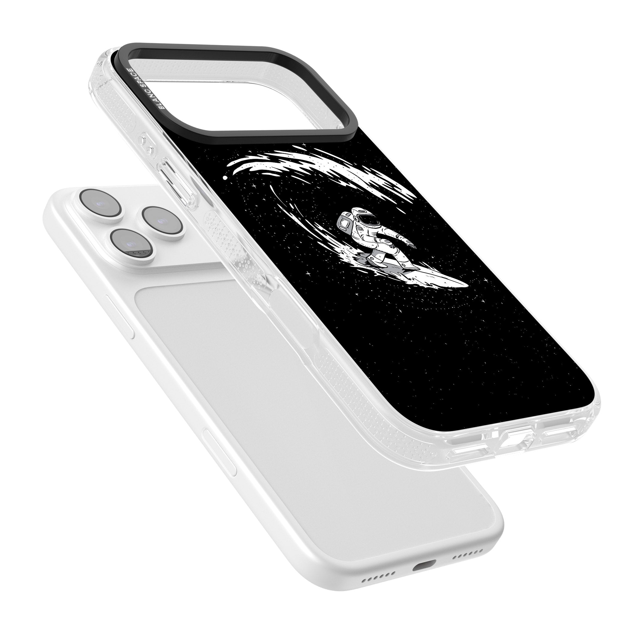 Cosmic Surf iPhone 17 Pro Max Impact Air Clear Phone Case Colours