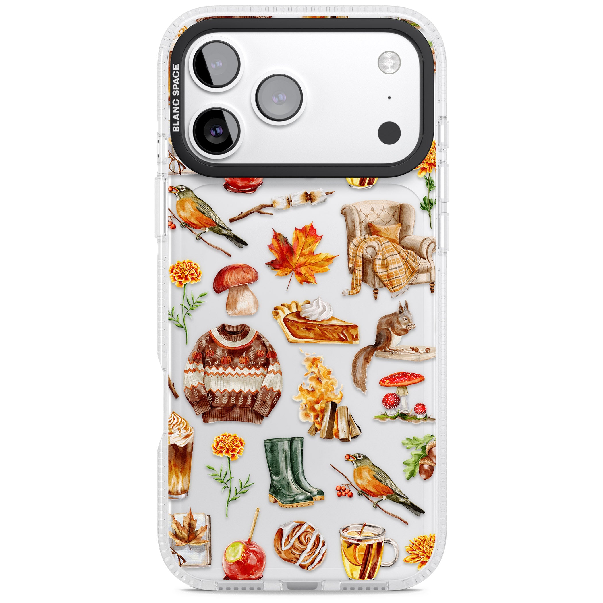 Cozy Autumn Aesthetic iPhone 17 Pro Impact Air Clear Phone Case
