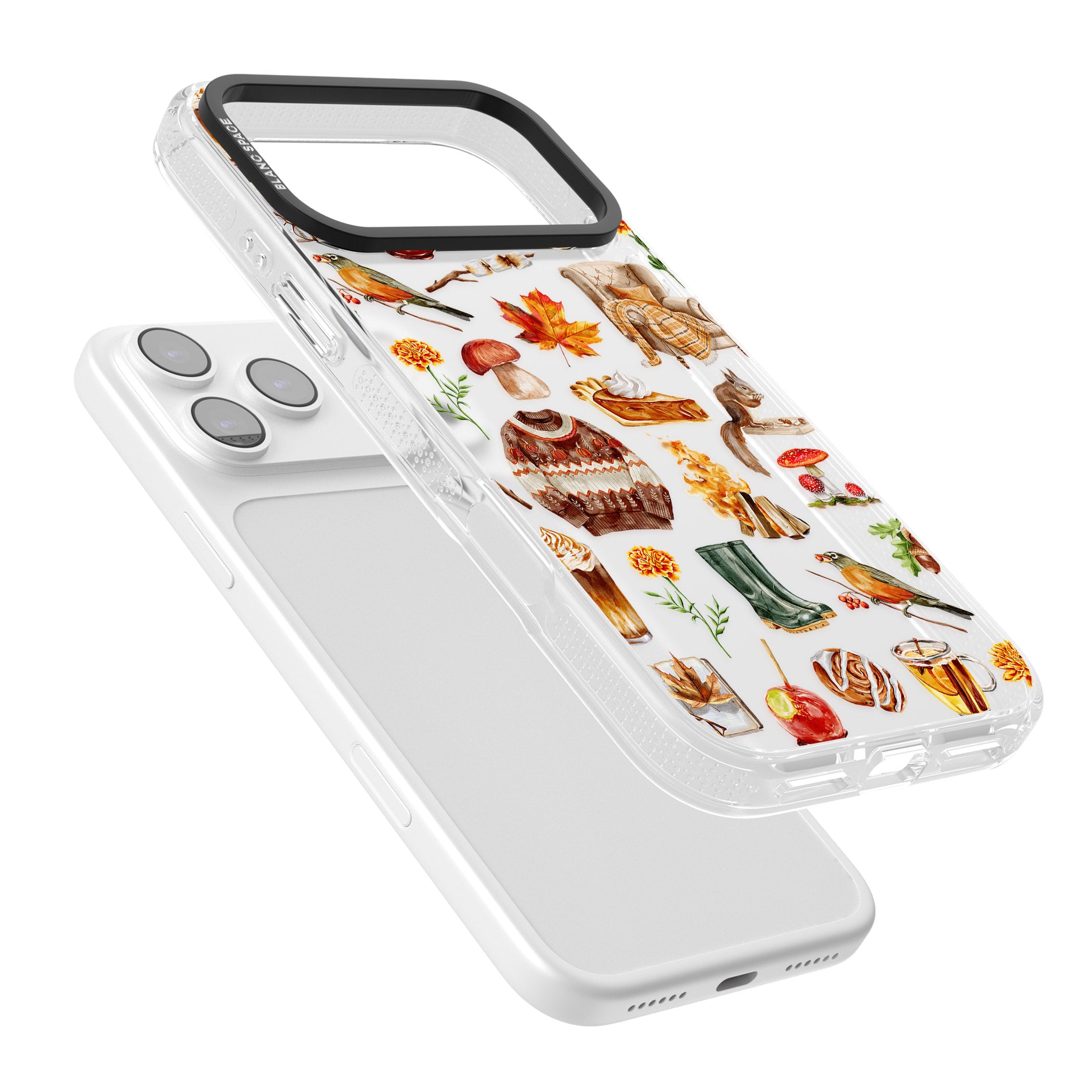 Cozy Autumn Aesthetic iPhone 17 Pro Impact Air Clear Phone Case Colours