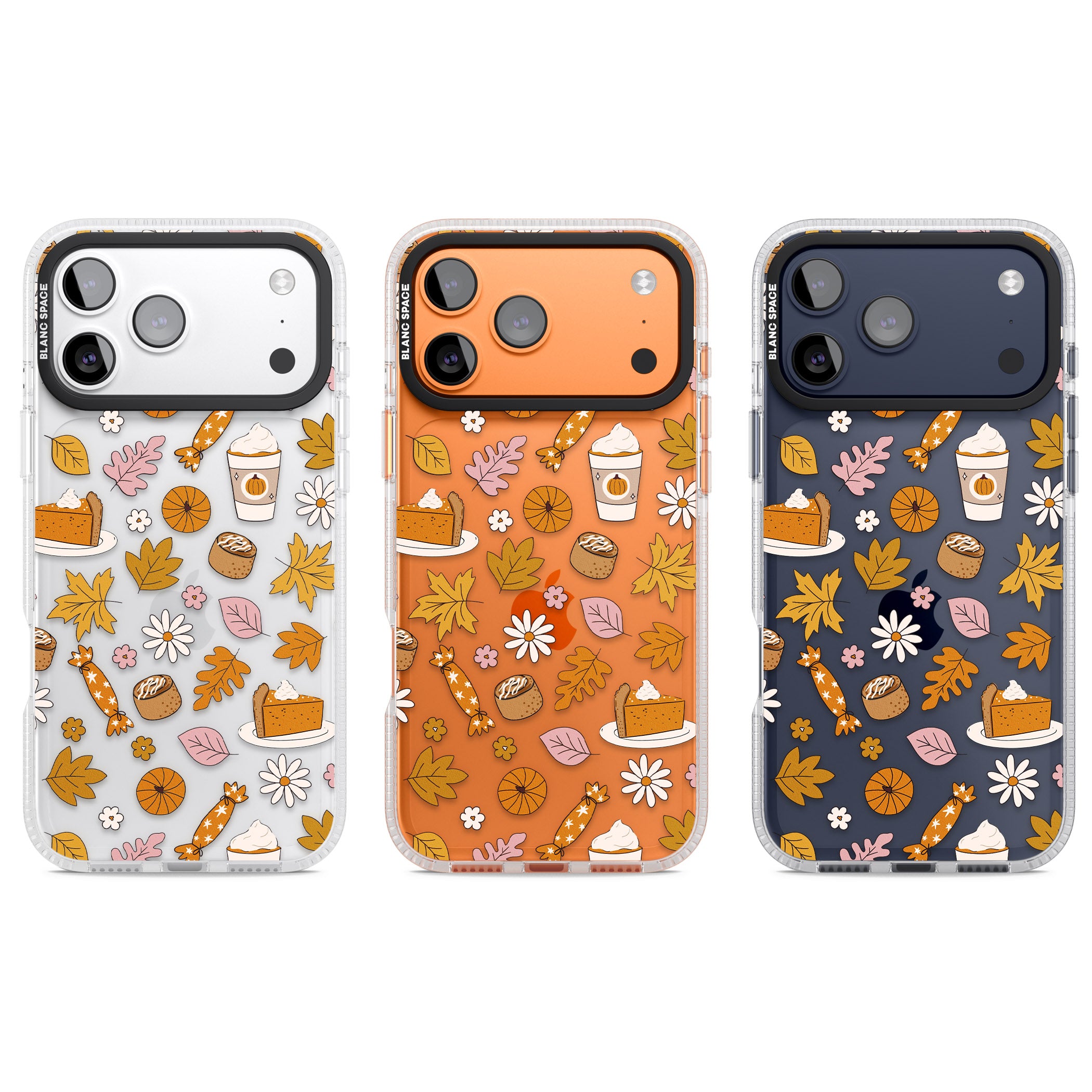Pumpkin Spice iPhone 17 Pro Impact Air Clear Phone Case APT Impact Protection