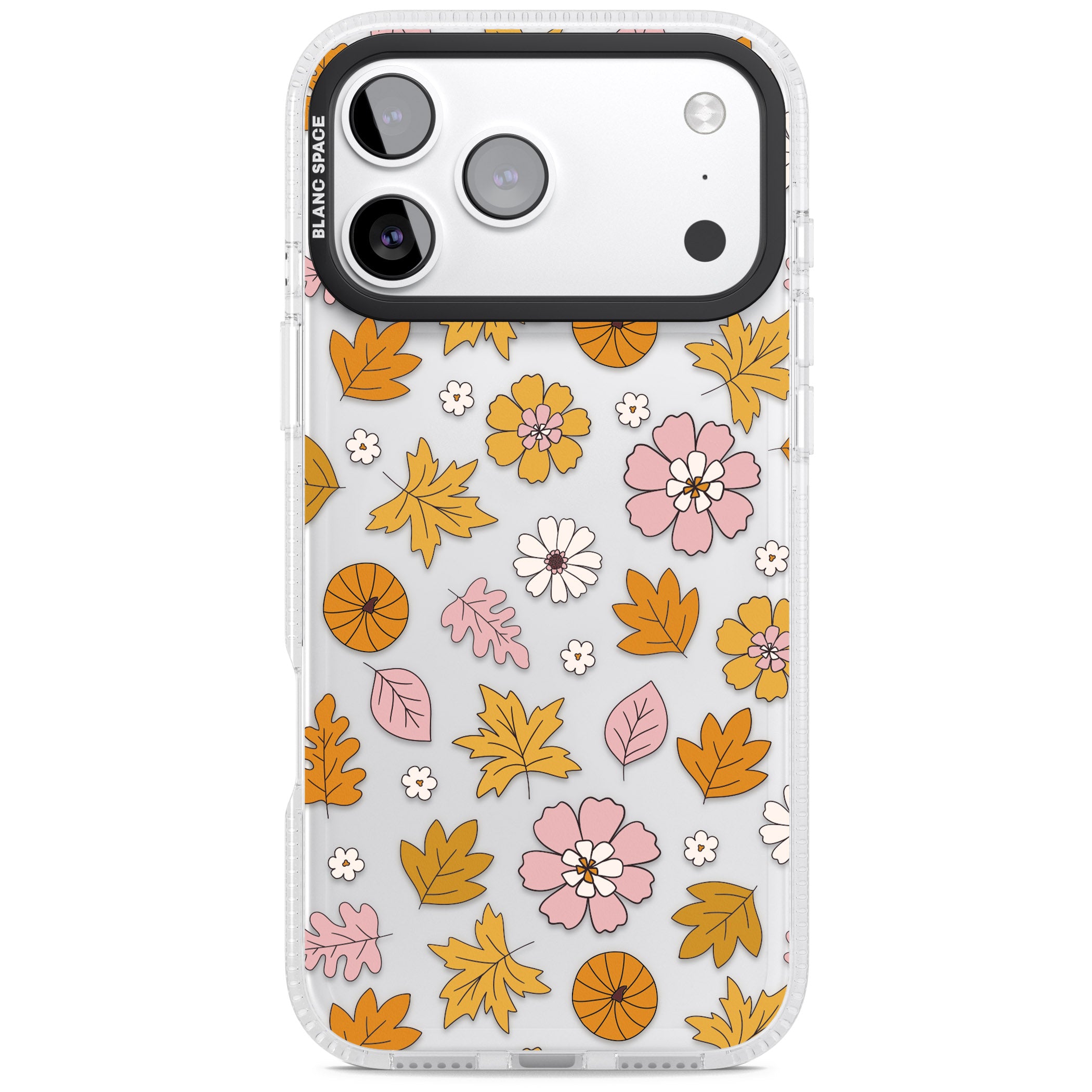 Autumn Leaves And Flowers iPhone 17 Pro Impact Air Clear Phone Case