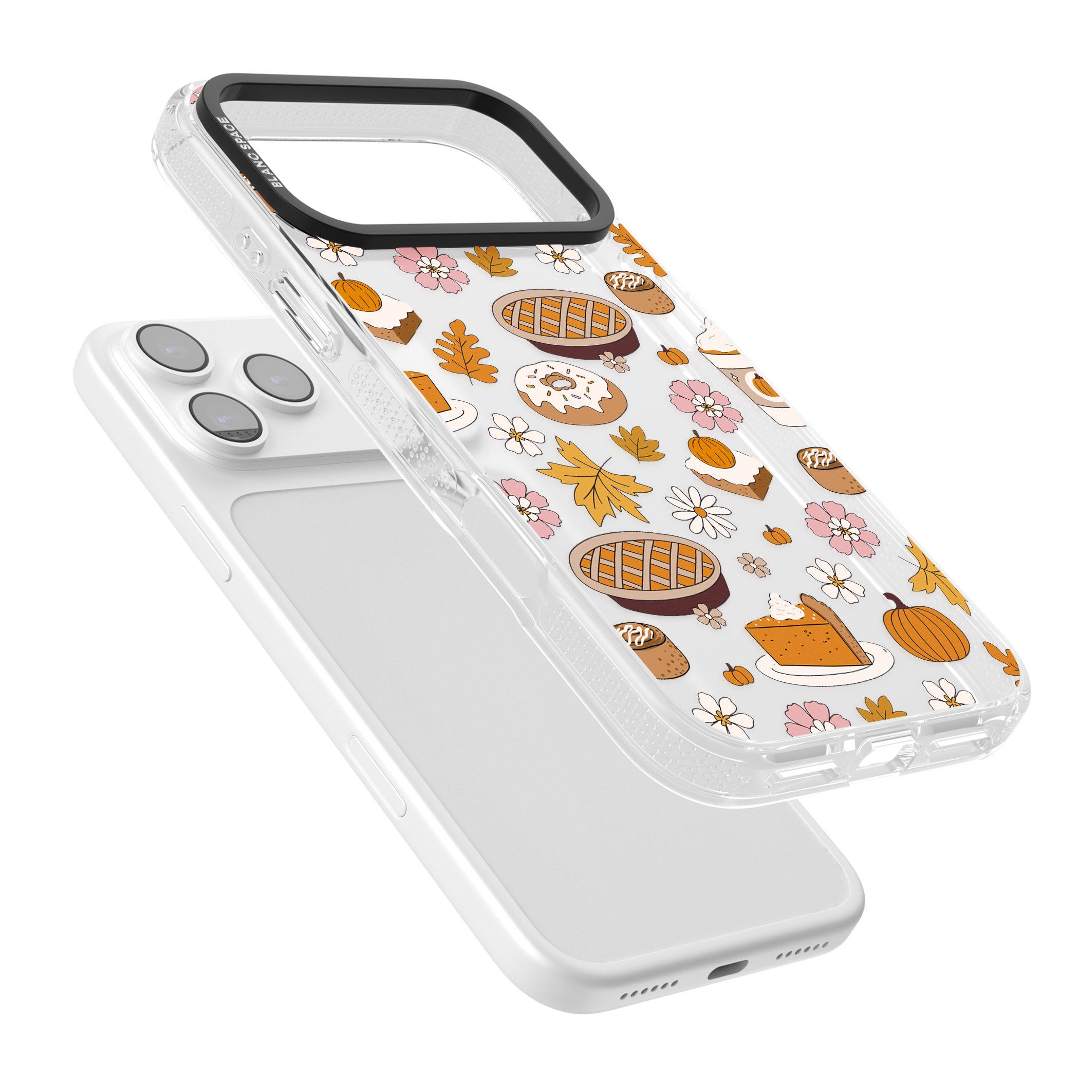 Pumpkin Pie Autumn Treats iPhone 17 Pro Impact Air Clear Phone Case Colours
