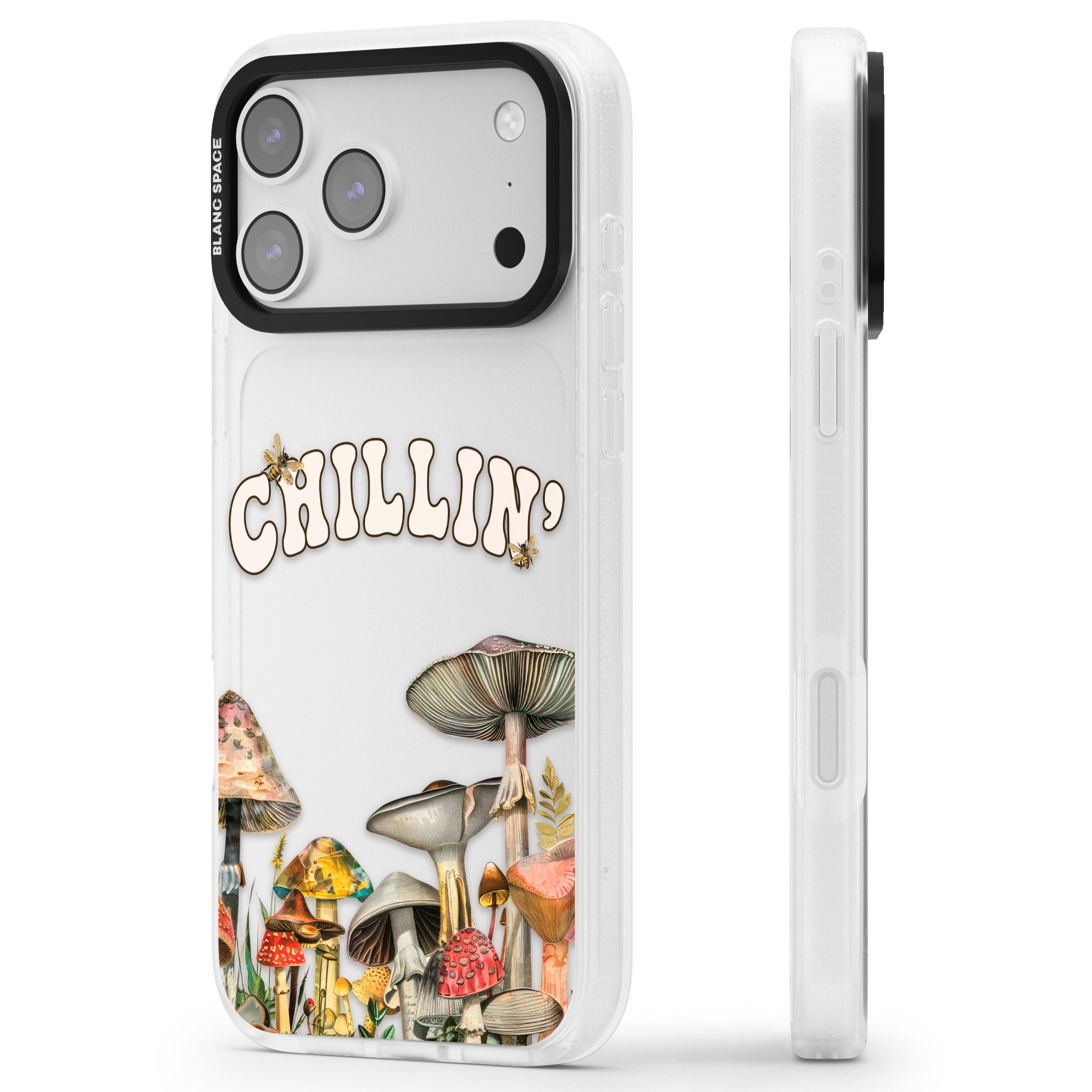 Chillin iPhone 17 Pro Max Impact Air Clear Phone Case Side Profile