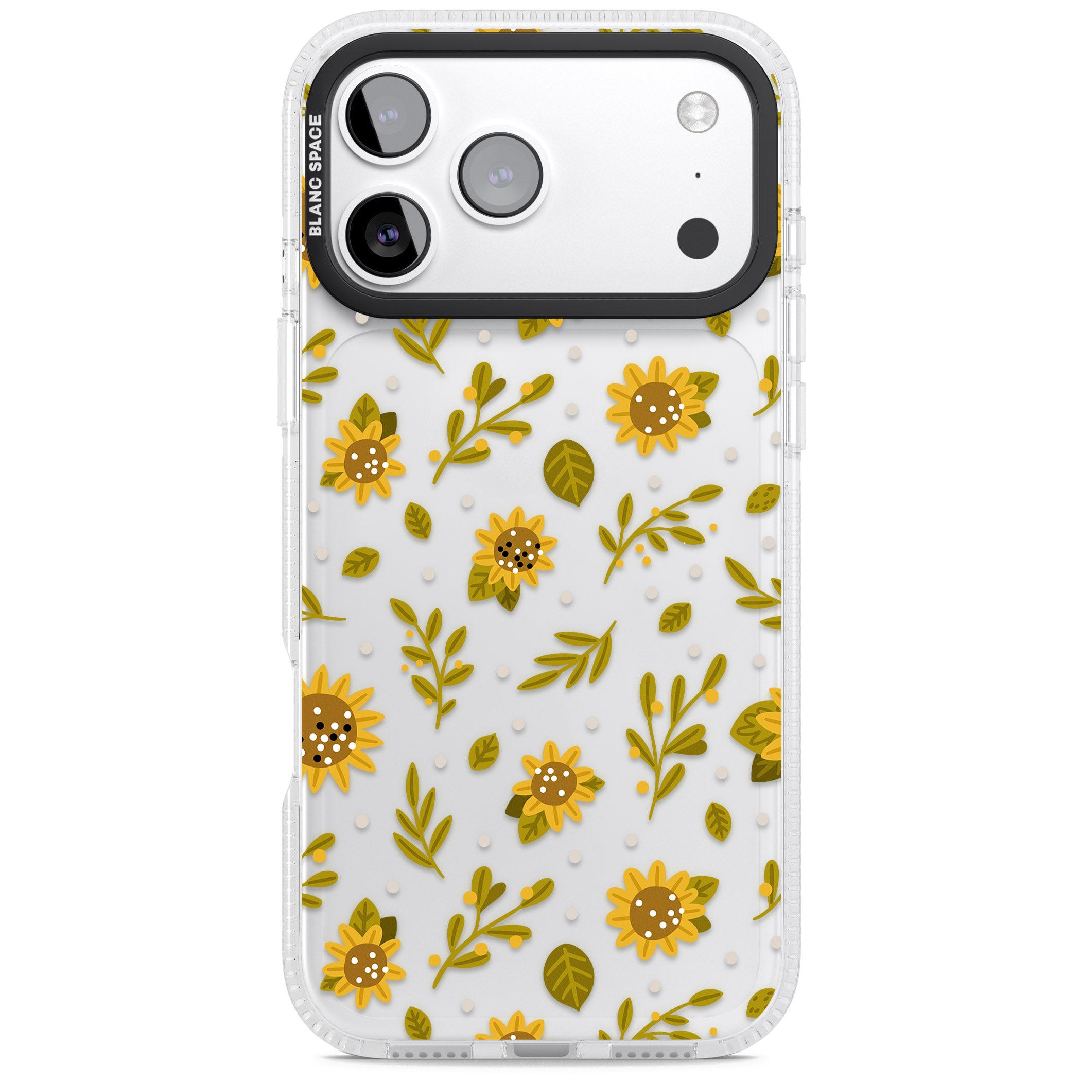 Bees & Sunflowers iPhone 17 Pro Max Impact Air Clear Phone Case