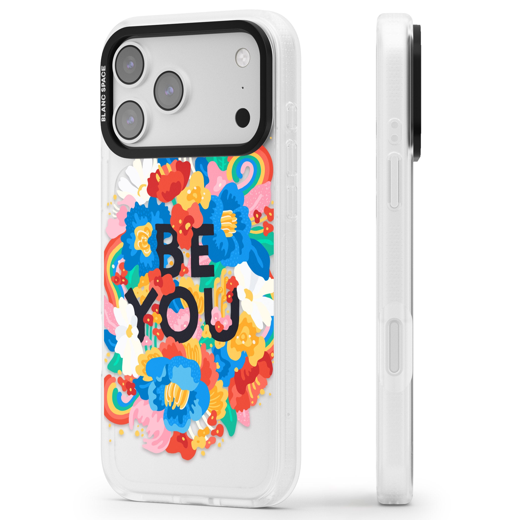 Be You iPhone 17 Pro Max Impact Air Clear Phone Case Side Profile
