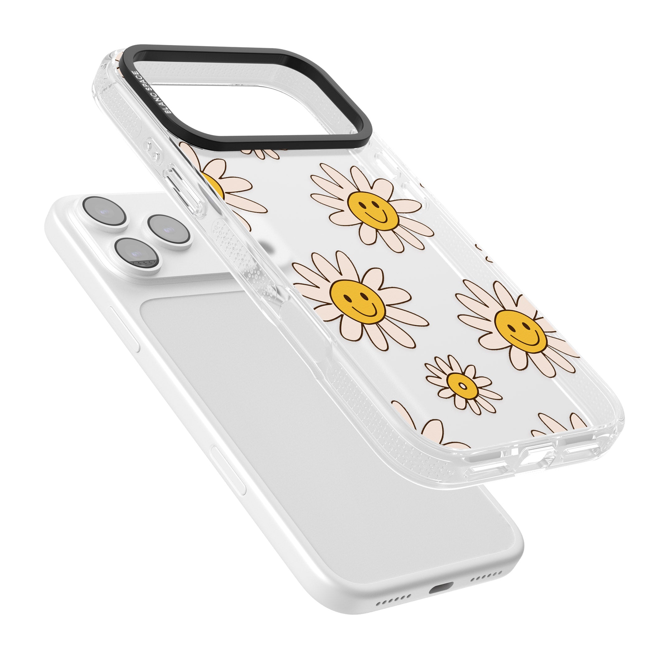 Daisy Faces iPhone 17 Pro Impact Air Clear Phone Case Colours