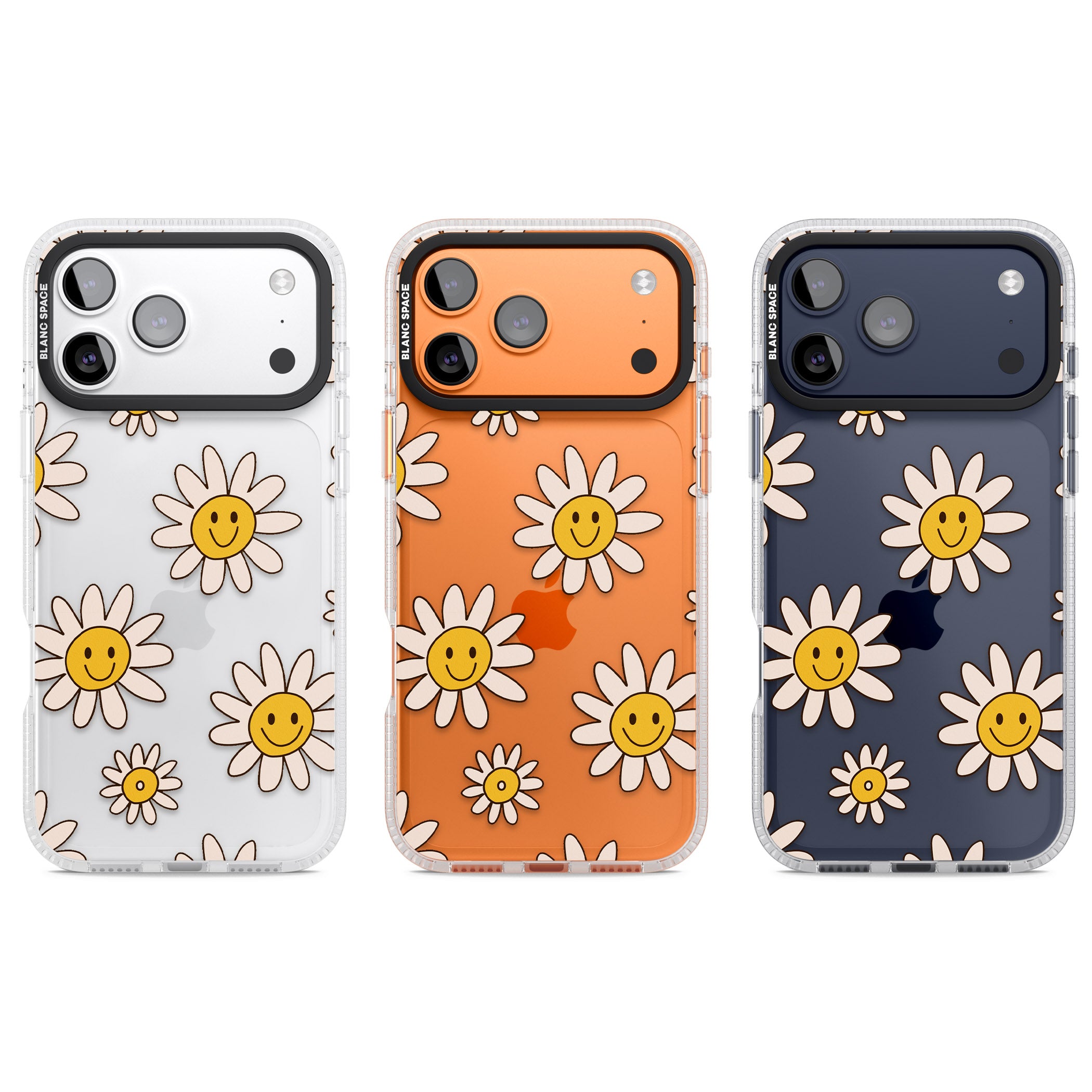Daisy Faces iPhone 17 Pro Impact Air Clear Phone Case APT Impact Protection