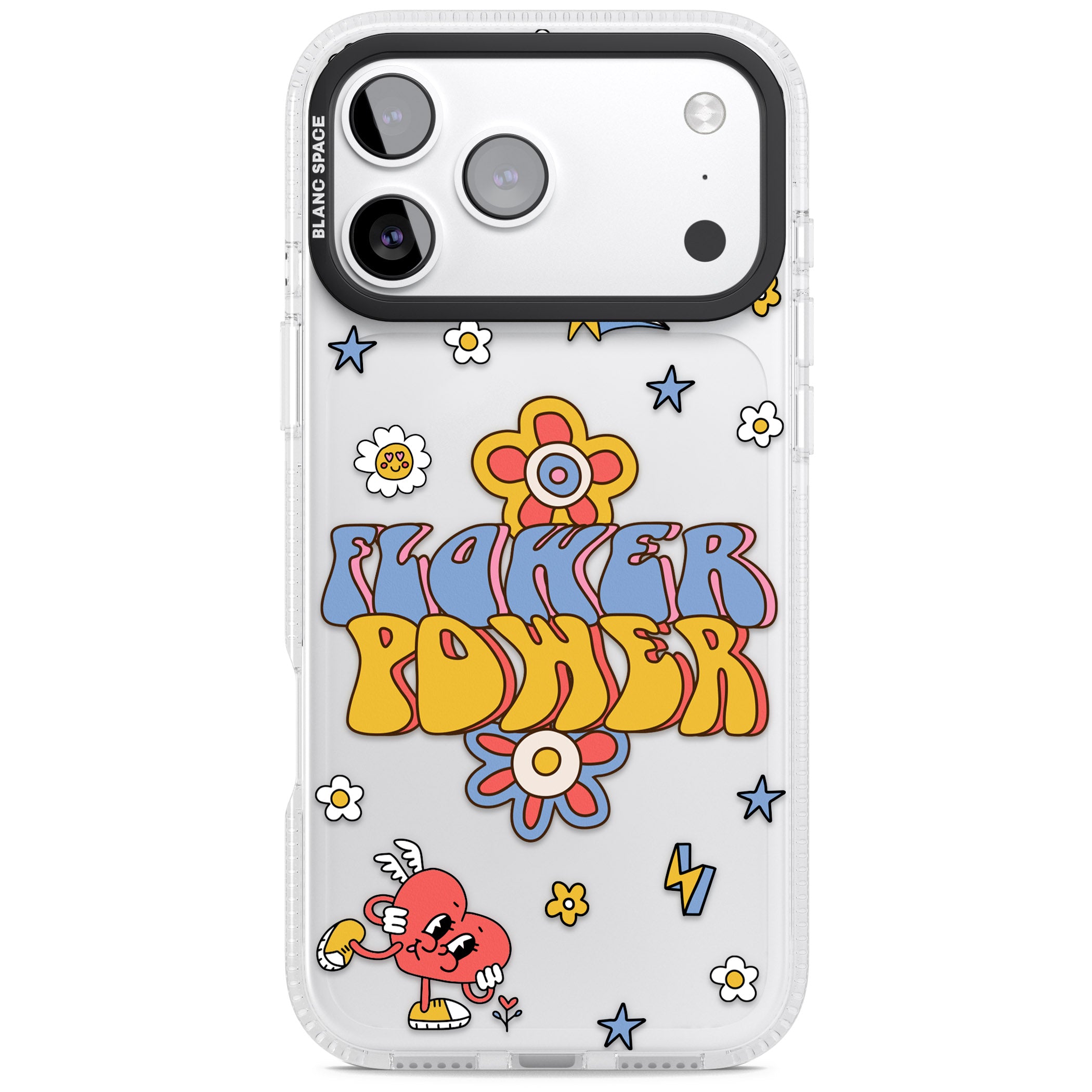 Flower Power iPhone 17 Pro Max Impact Air Clear Phone Case