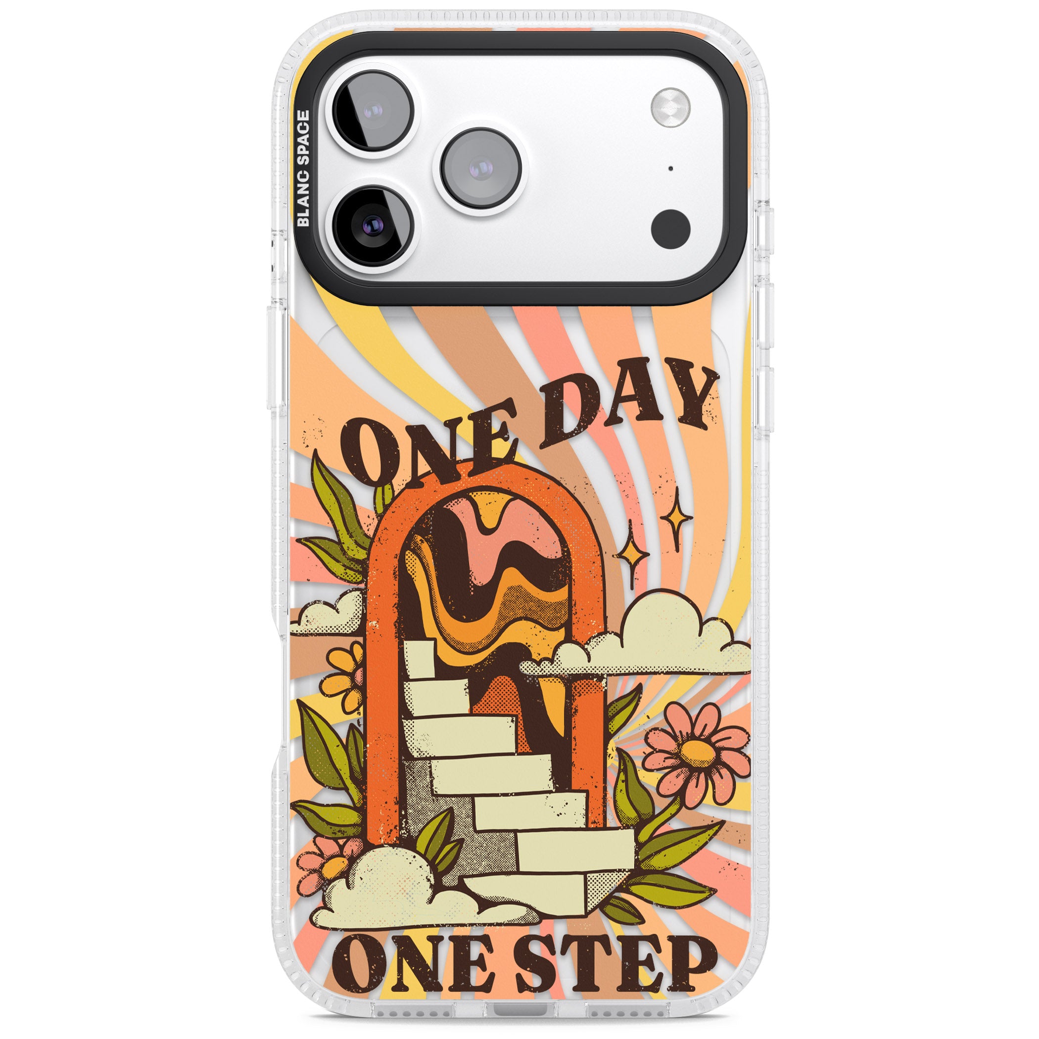 One Day One Step iPhone 17 Pro Impact Air Clear Phone Case