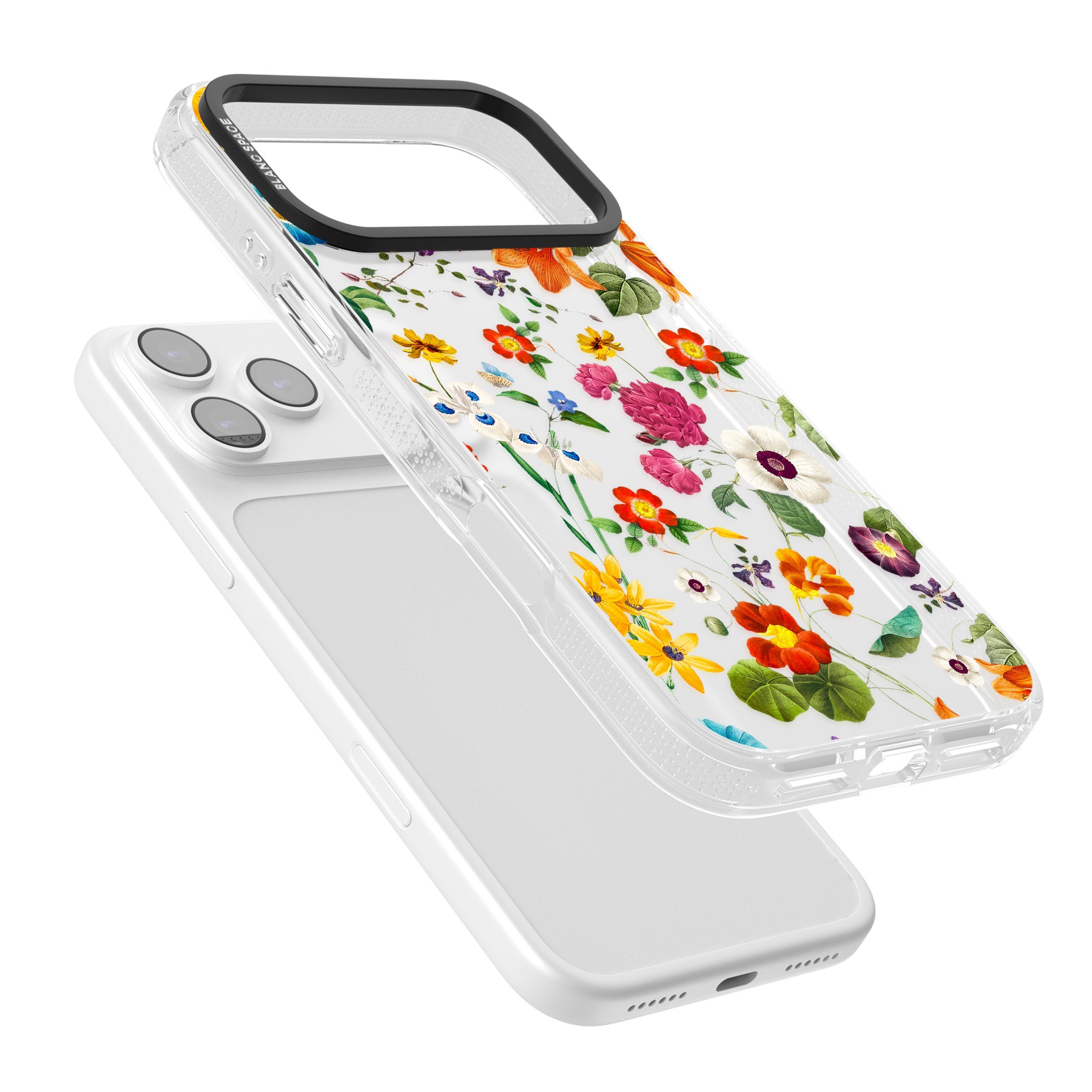 Whimsical Wildflowers iPhone 17 Pro Max Impact Air Clear Phone Case Colours