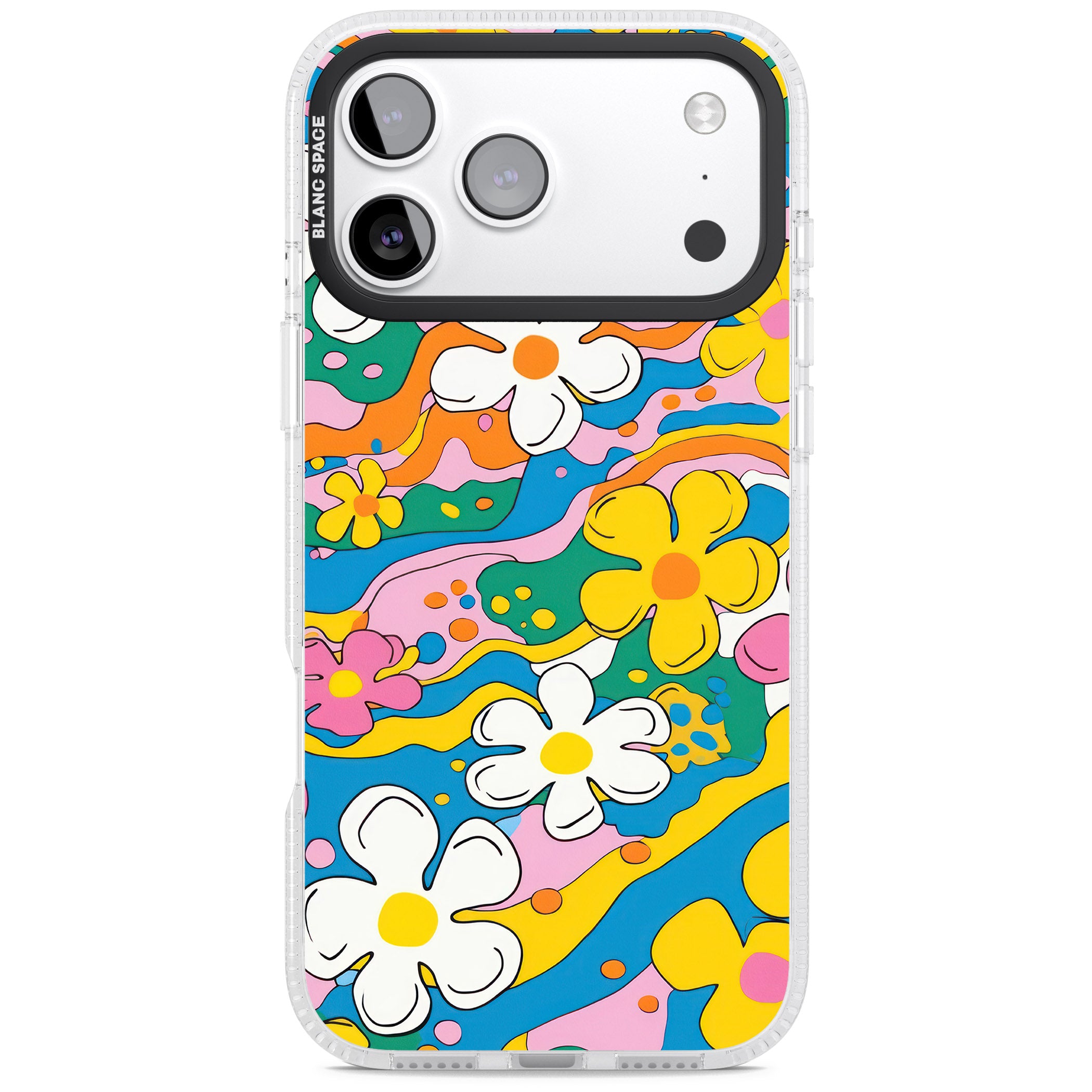 Vibrant Bloom iPhone 17 Pro Impact Air Clear Phone Case