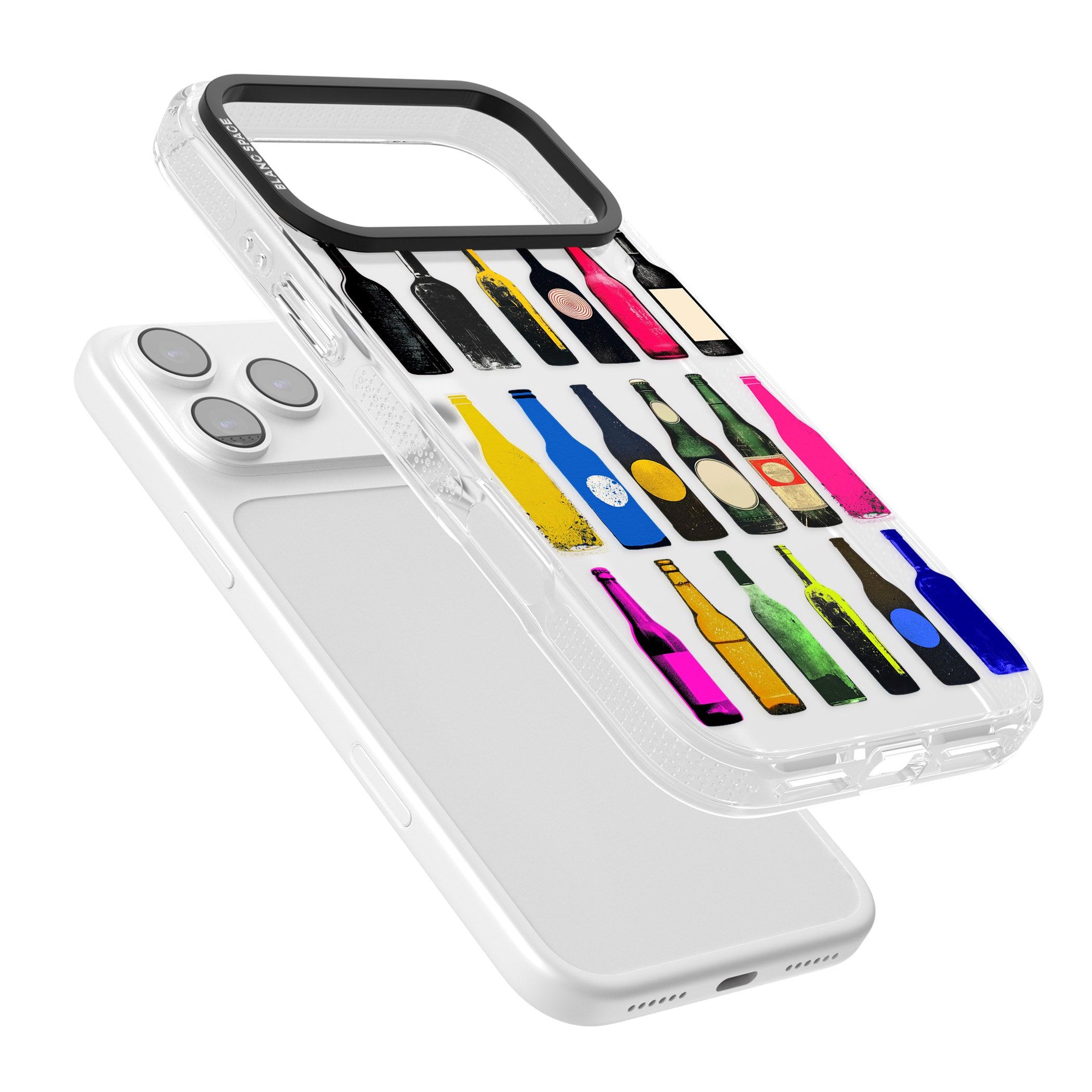Glass Bottles iPhone 17 Pro Impact Air Clear Phone Case Colours