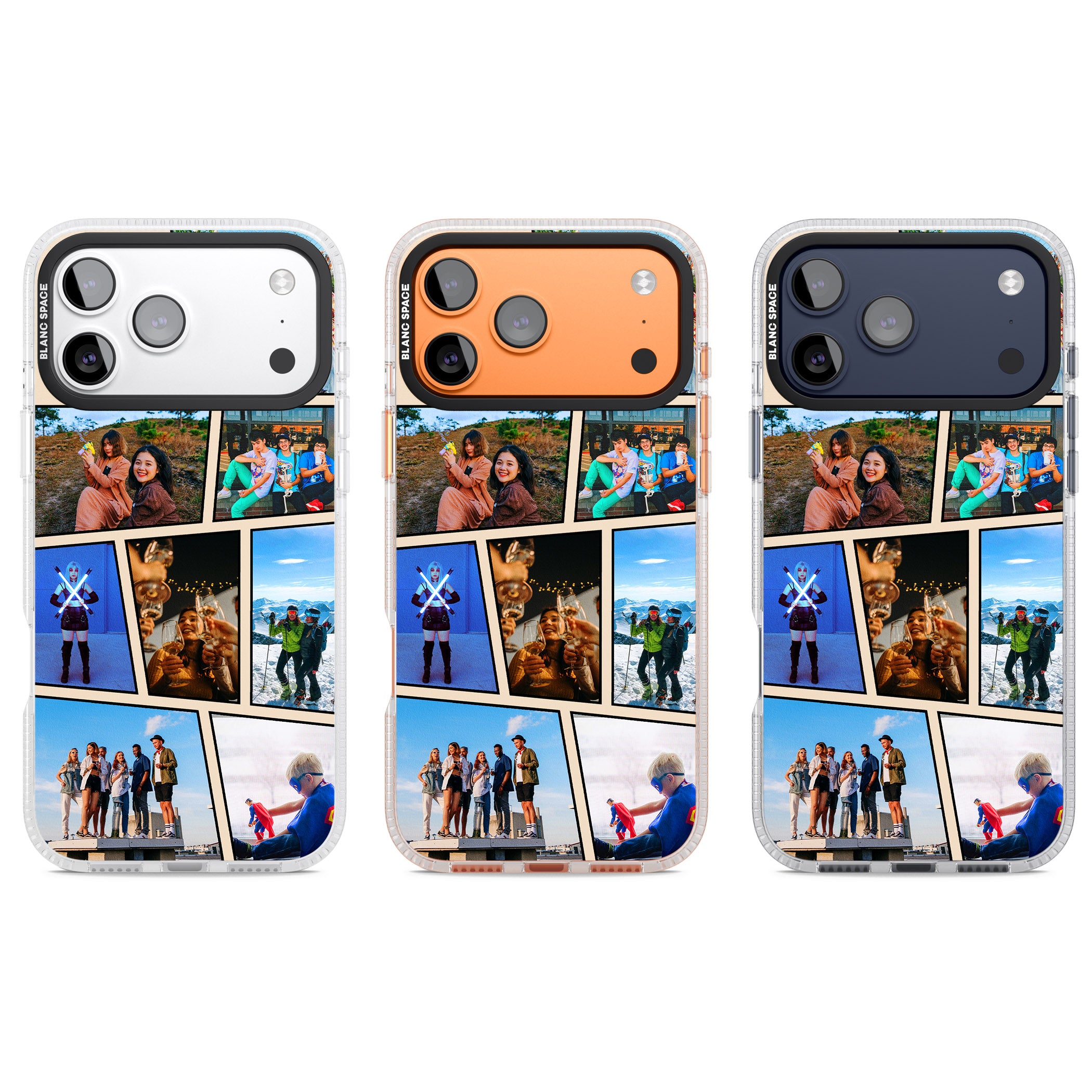 Personalised Comic Strip Photo iPhone 17 Pro Impact Air Clear Phone Case APT Impact Protection