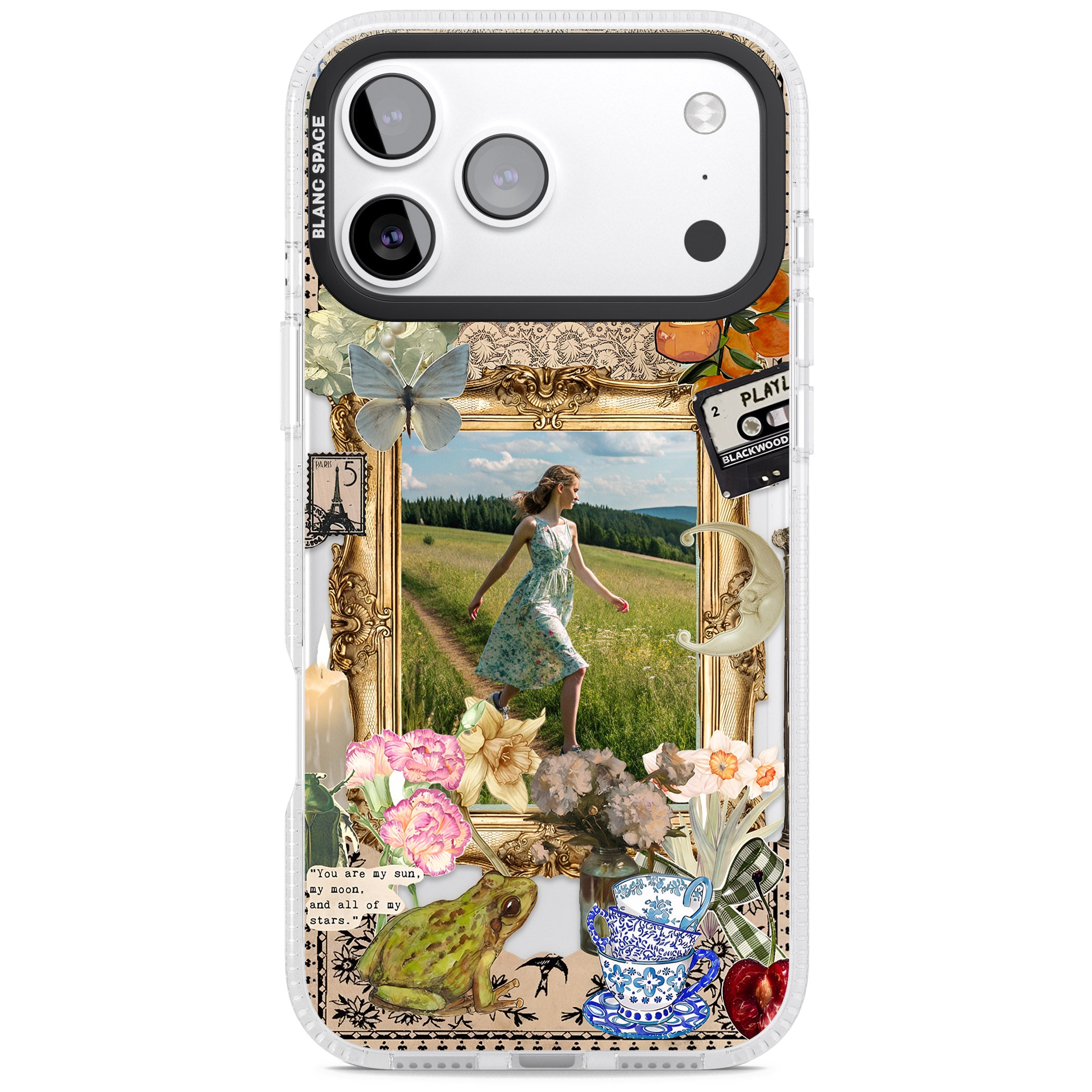 Personalised Country Collage Frame iPhone 17 Pro Impact Air Clear Phone Case
