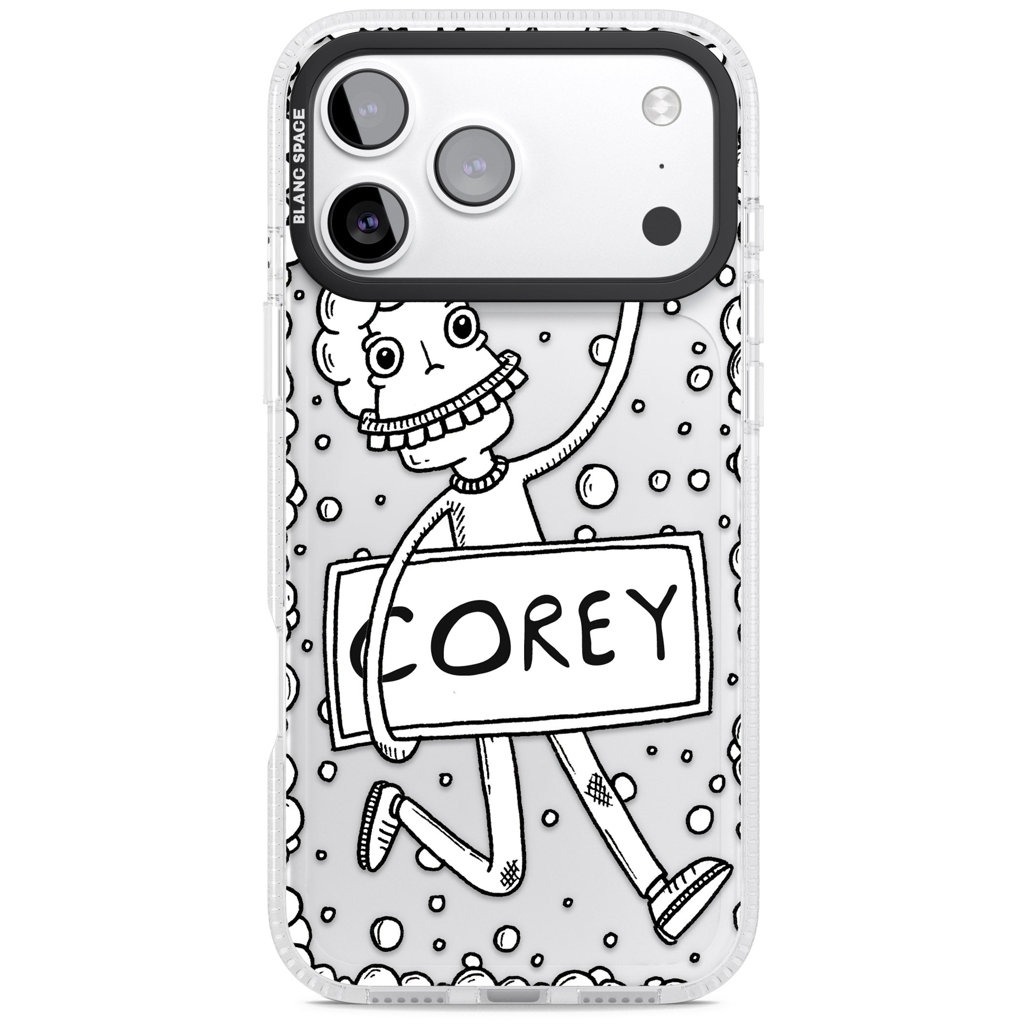 Personalised Banner Boy iPhone 17 Pro Impact Air Clear Phone Case