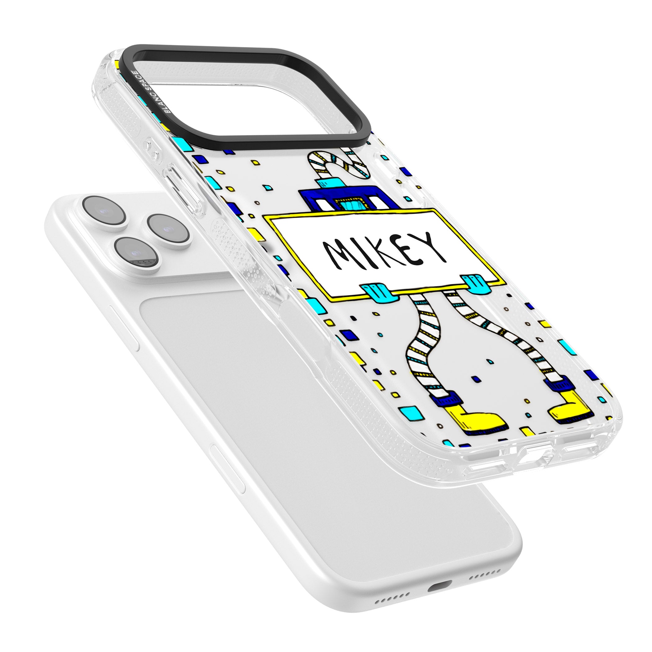 Personalised Tubes Guy iPhone 17 Pro Max Impact Air Clear Phone Case Colours