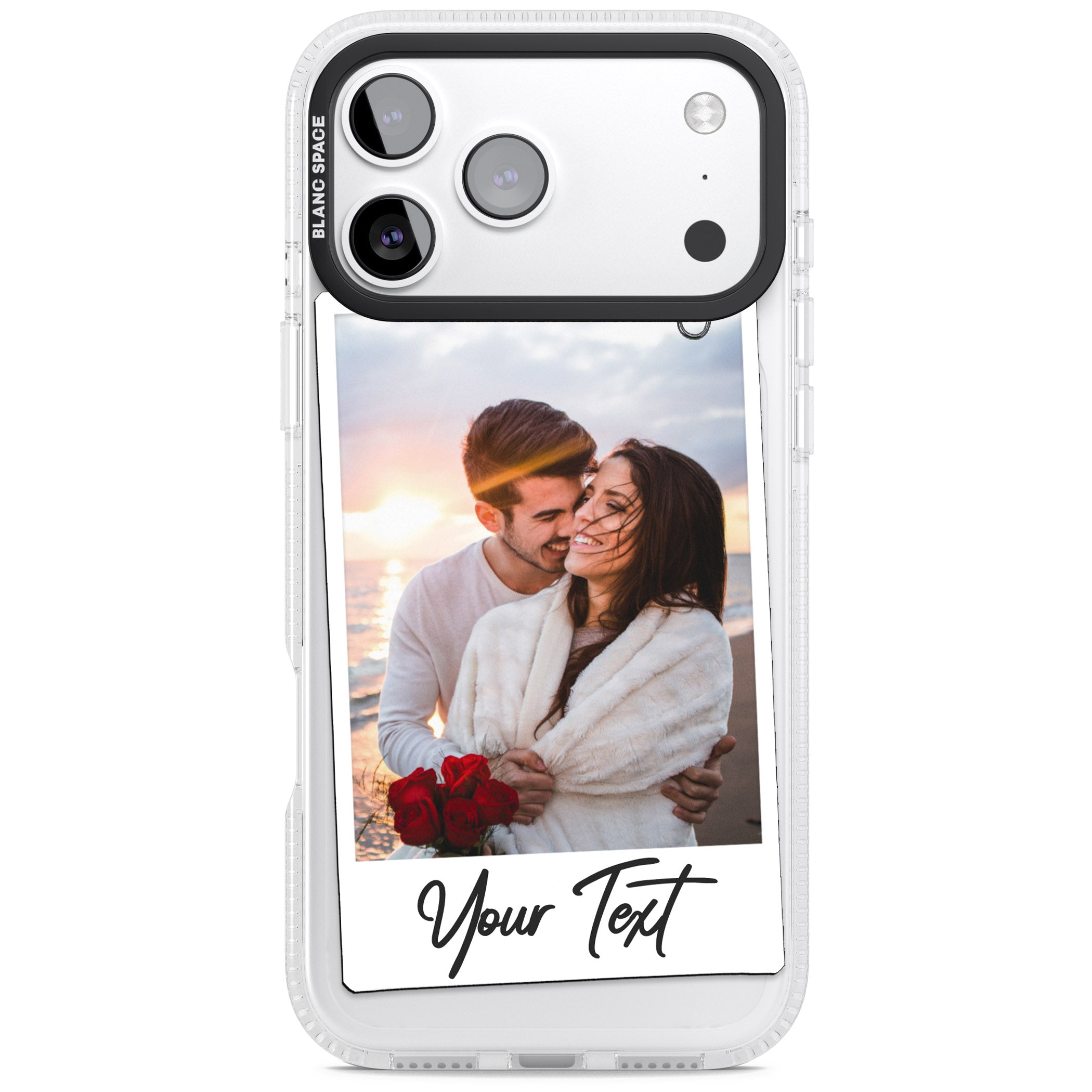 Personalised Instant Camera Photo iPhone 17 Pro Impact Air Clear Phone Case