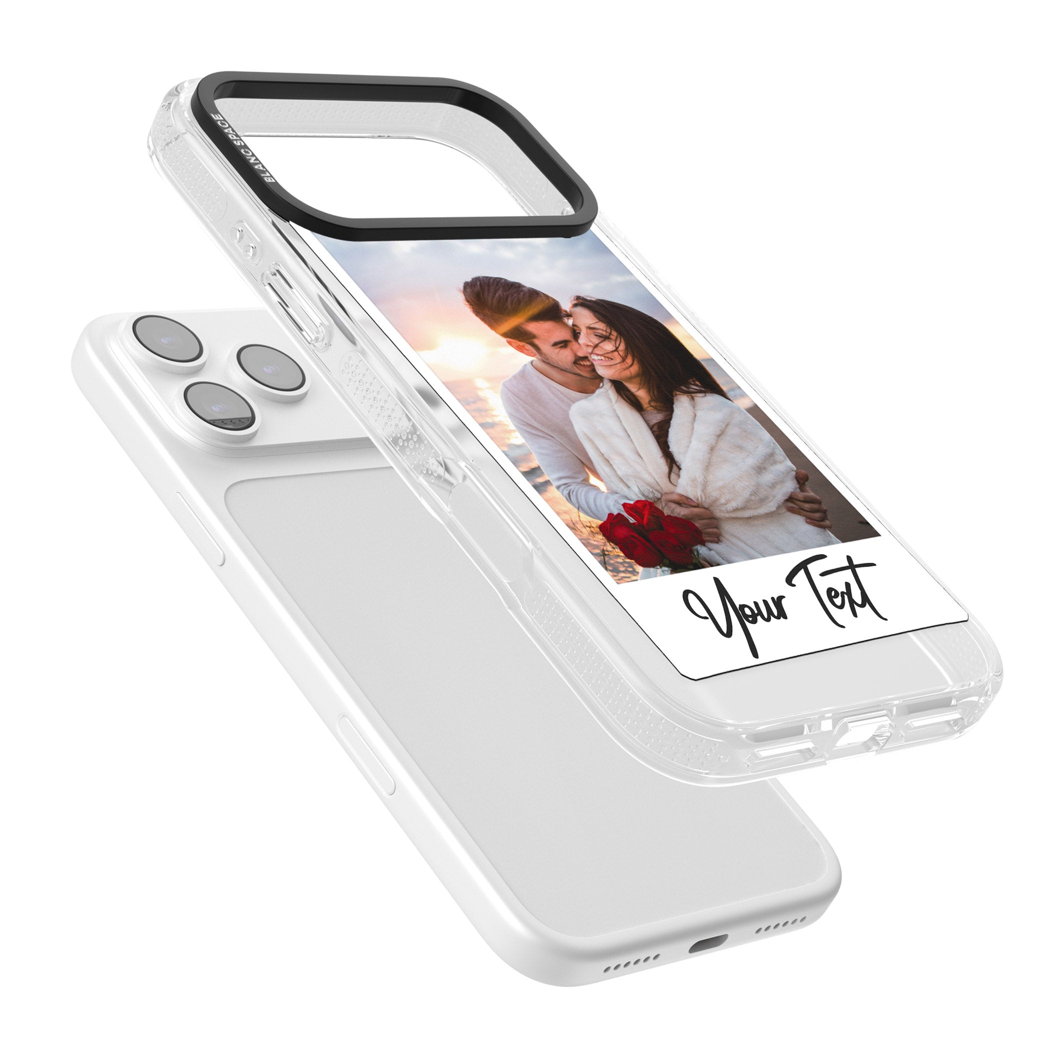 Personalised Instant Camera Photo iPhone 17 Pro Max Impact Air Clear Phone Case Colours