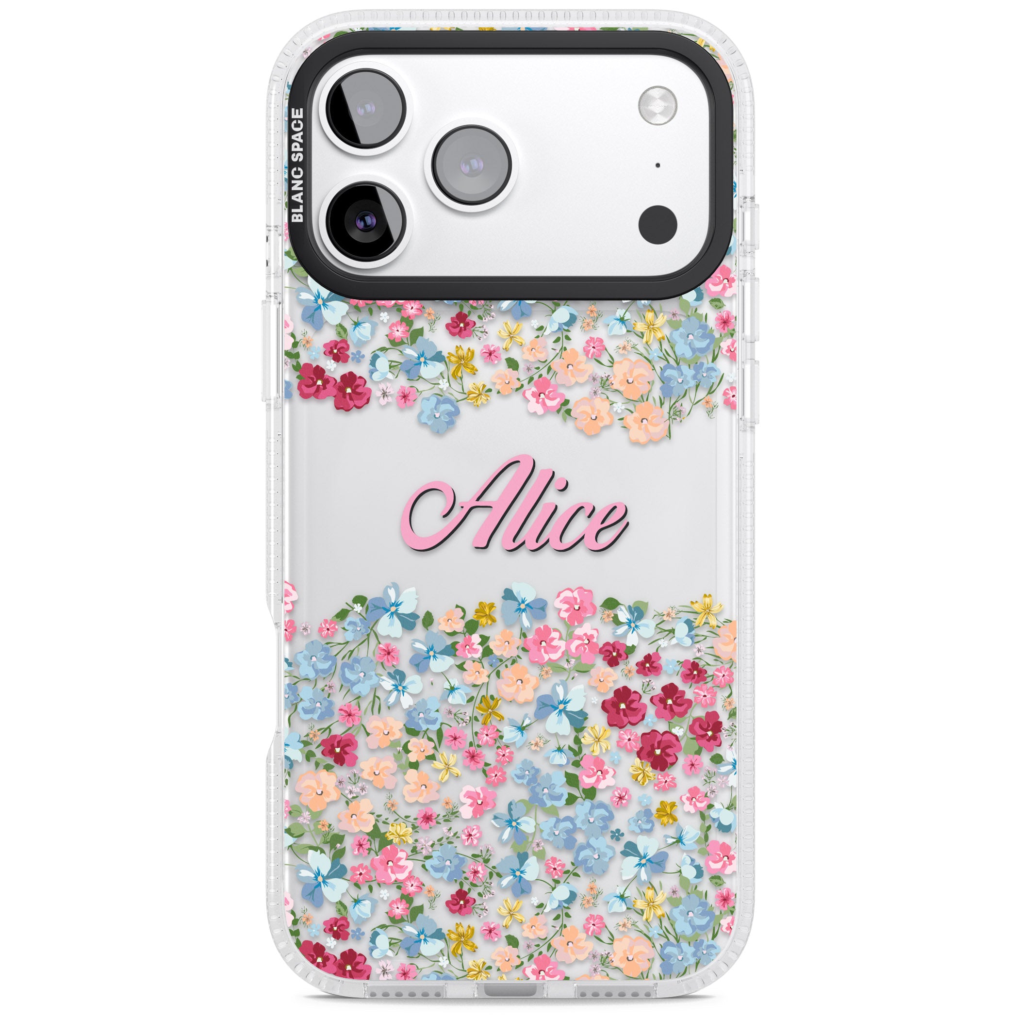 Personalised Venetian Meadow iPhone 17 Pro Max Impact Air Clear Phone Case