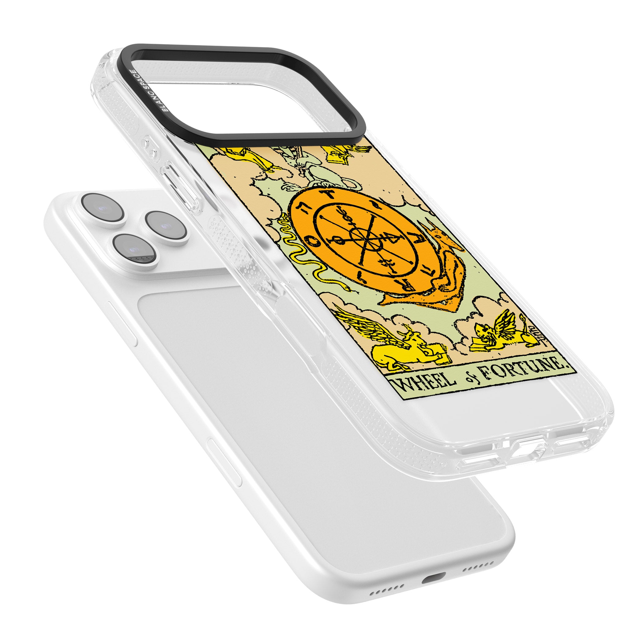 Personalised Wheel Of Fortune Tarot Card (Color) iPhone 17 Pro Max Impact Air Clear Phone Case Colours