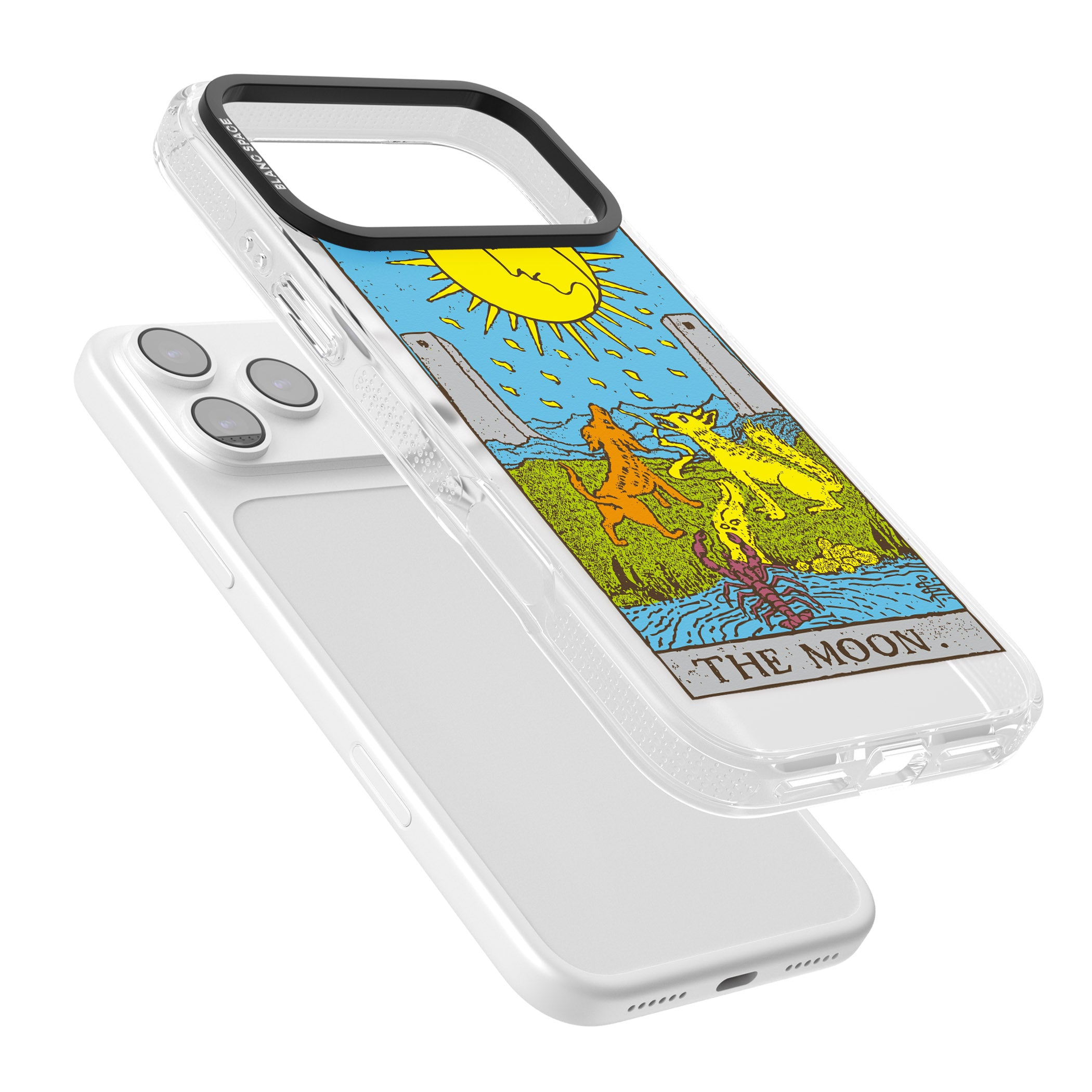 Personalised The Moon Tarot Card (Color) iPhone 17 Pro Max Impact Air Clear Phone Case Colours