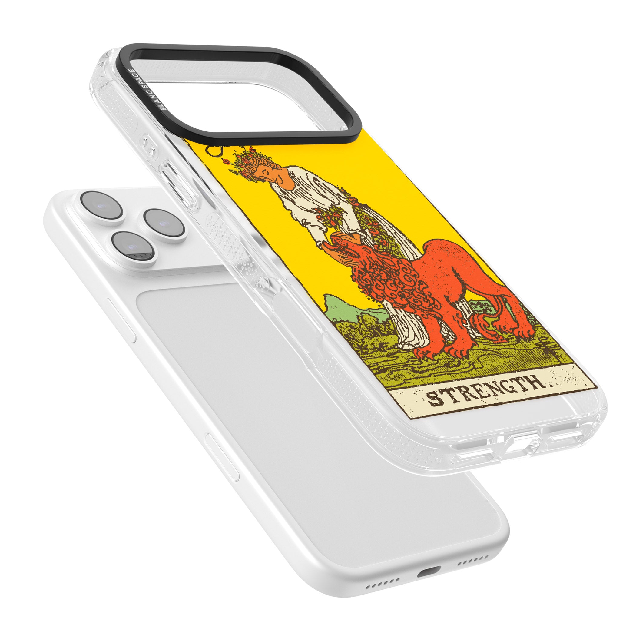 Personalised Strength Tarot Card (Color) iPhone 17 Pro Max Impact Air Clear Phone Case Colours