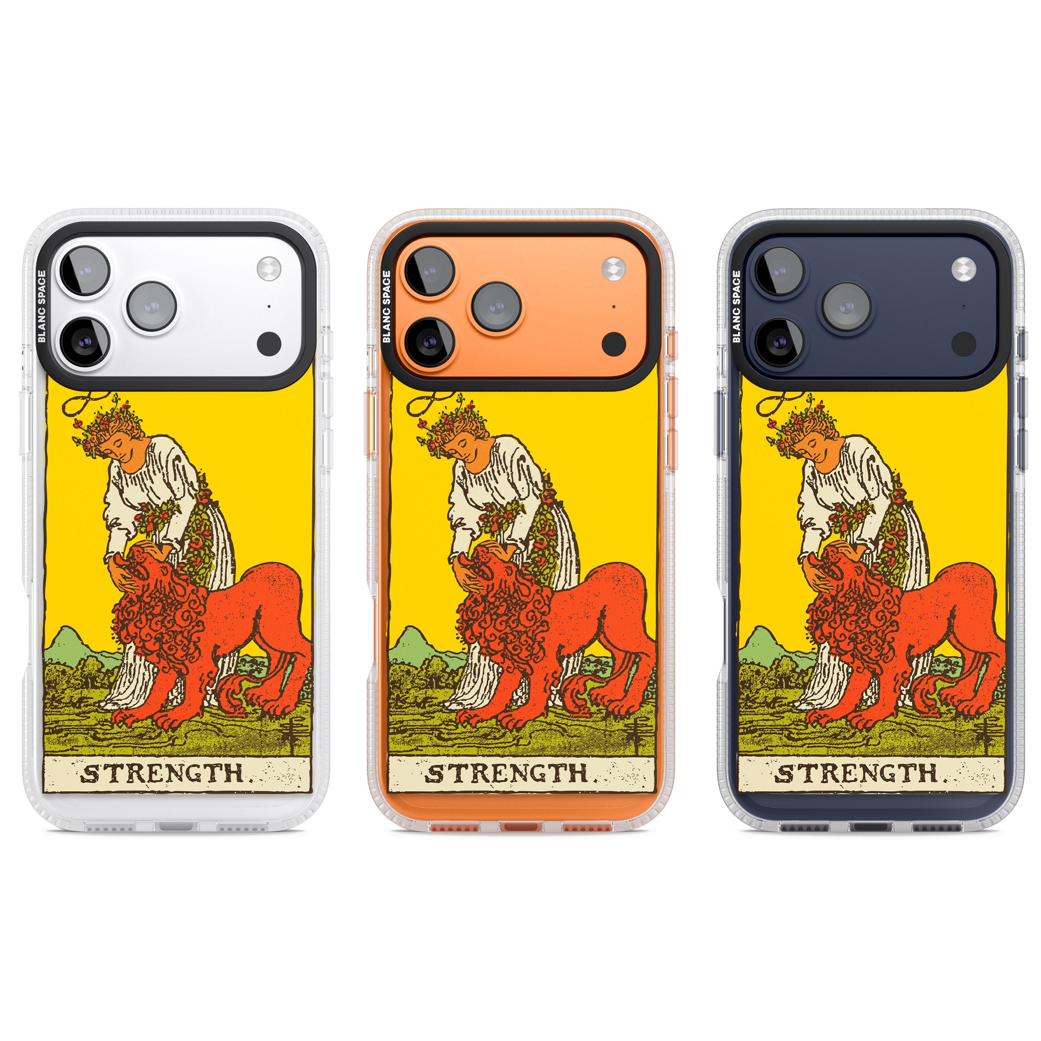 Personalised Strength Tarot Card (Color) iPhone 17 Pro Impact Air Clear Phone Case APT Impact Protection