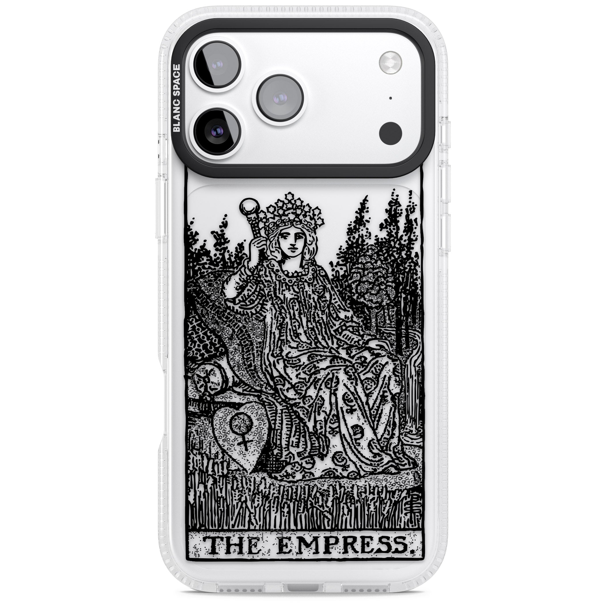 Personalised The Empress Tarot Card (Clear) iPhone 17 Pro Max Impact Air Clear Phone Case