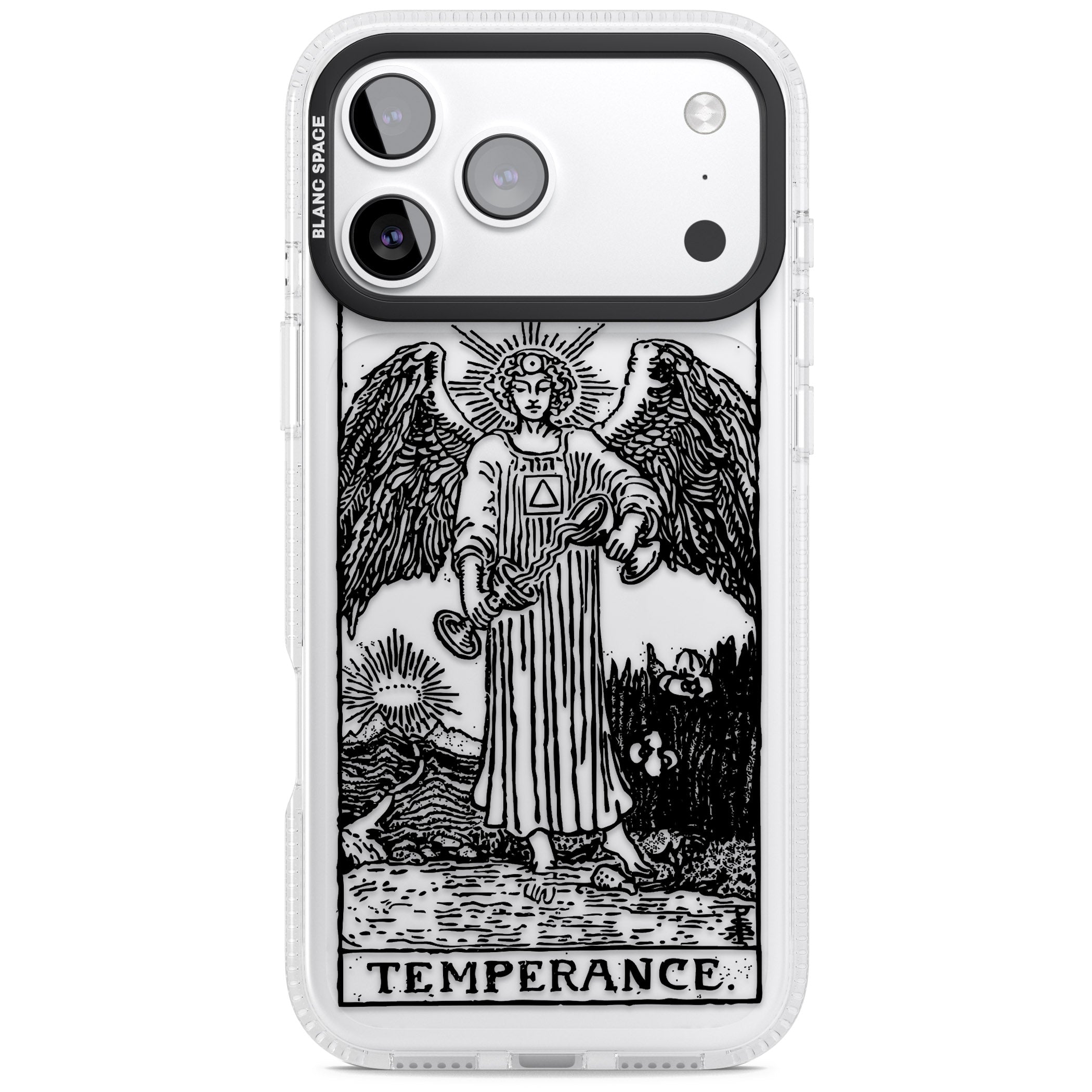 Personalised Temperance Tarot Card (Clear) iPhone 17 Pro Impact Air Clear Phone Case