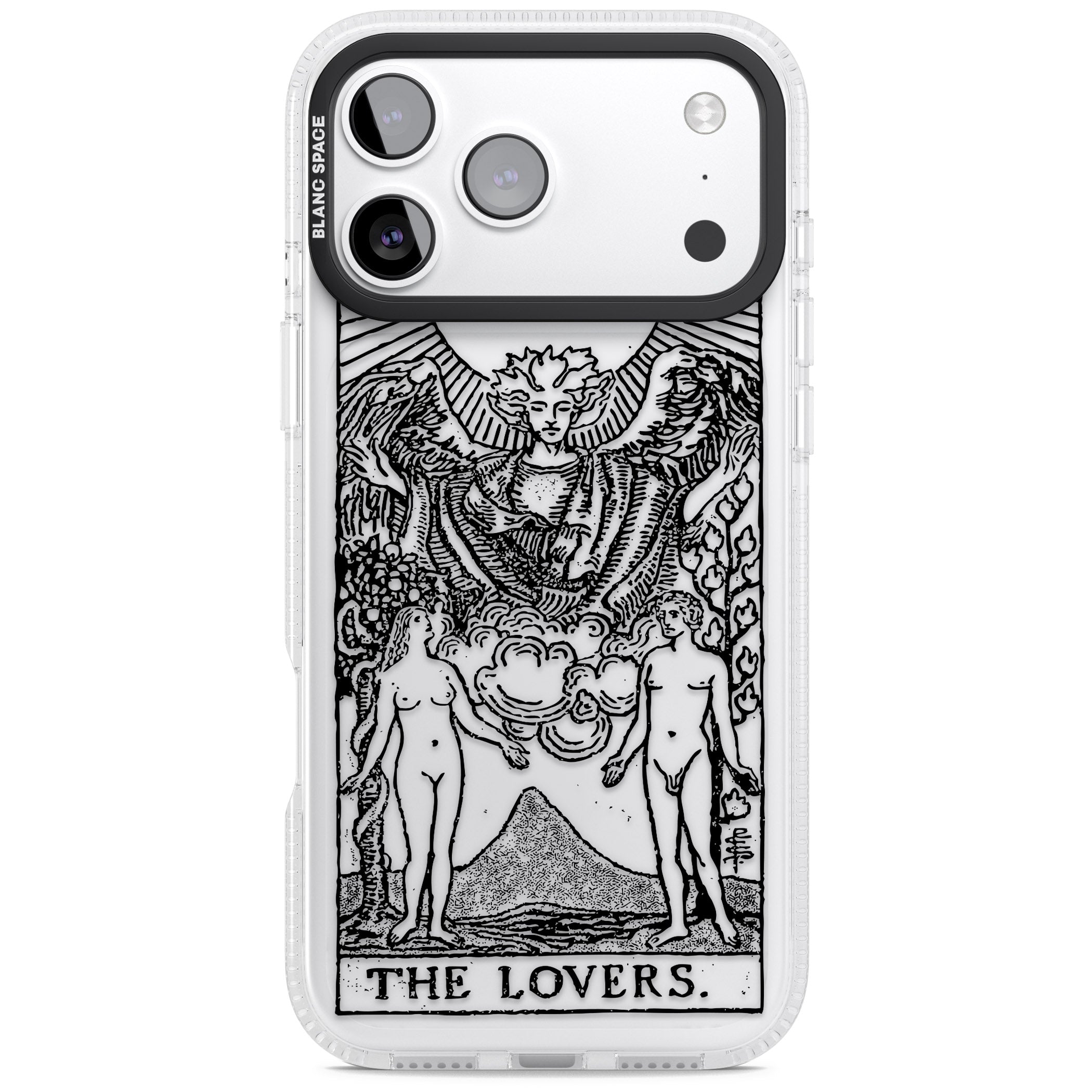 Personalised The Lovers Tarot Card (Clear) iPhone 17 Pro Impact Air Clear Phone Case