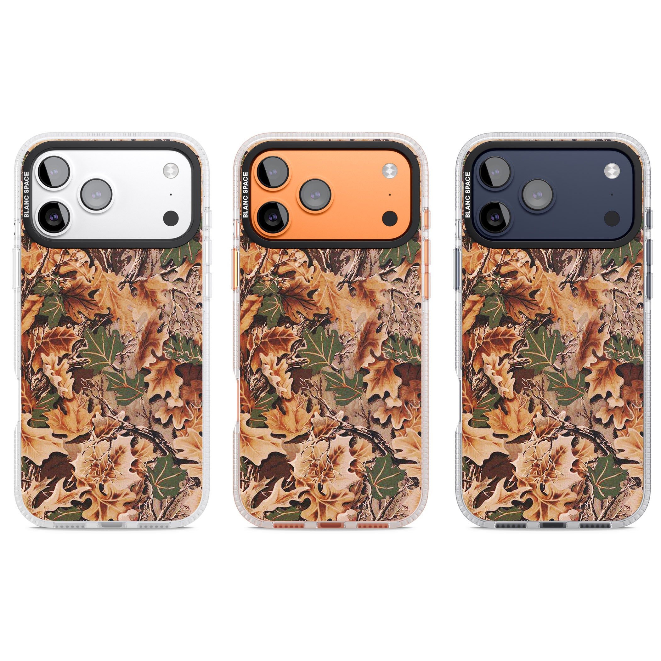 Leaves Camo iPhone 17 Pro Impact Air Clear Phone Case APT Impact Protection