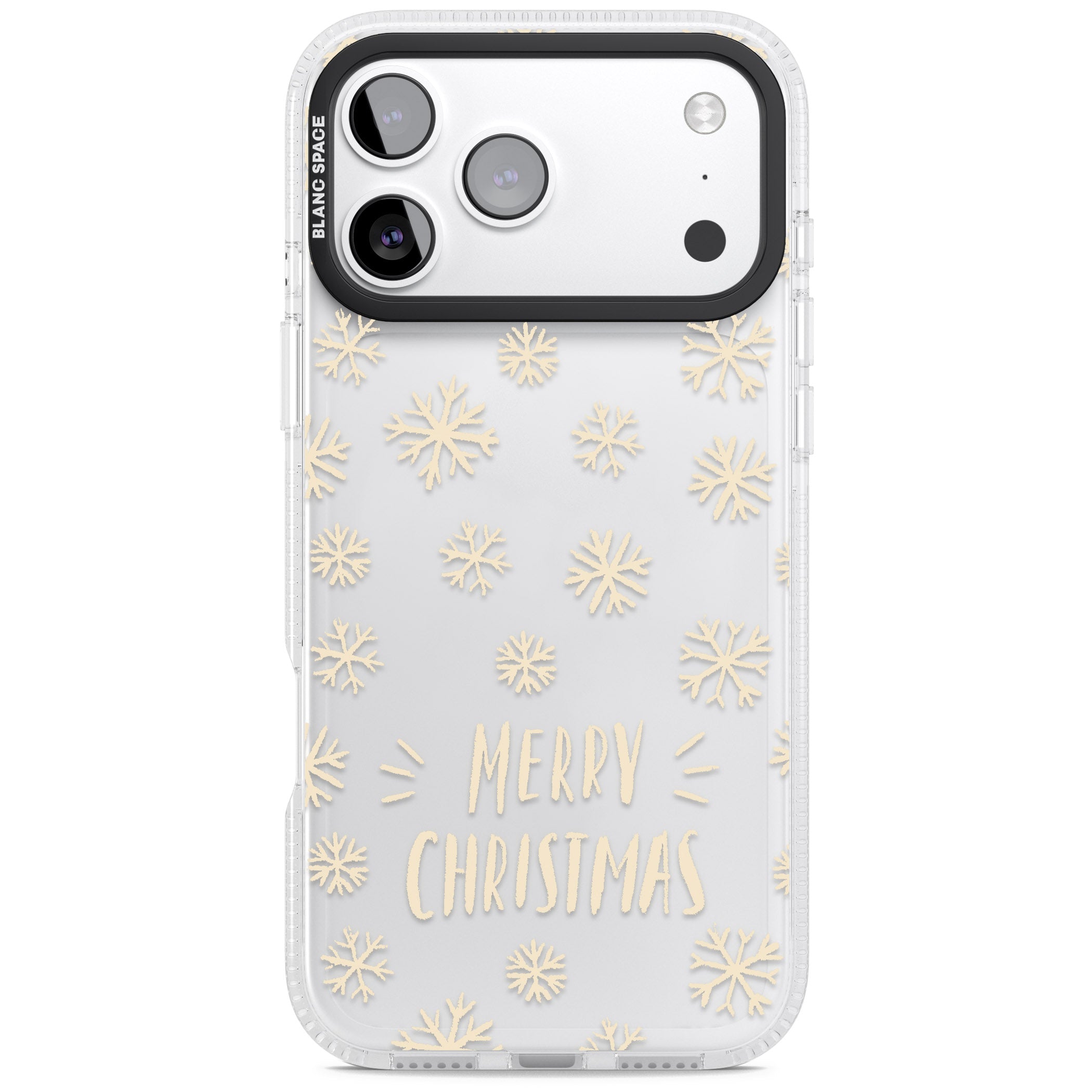 Christmas Snowflake Pattern iPhone 17 Pro Impact Air Clear Phone Case