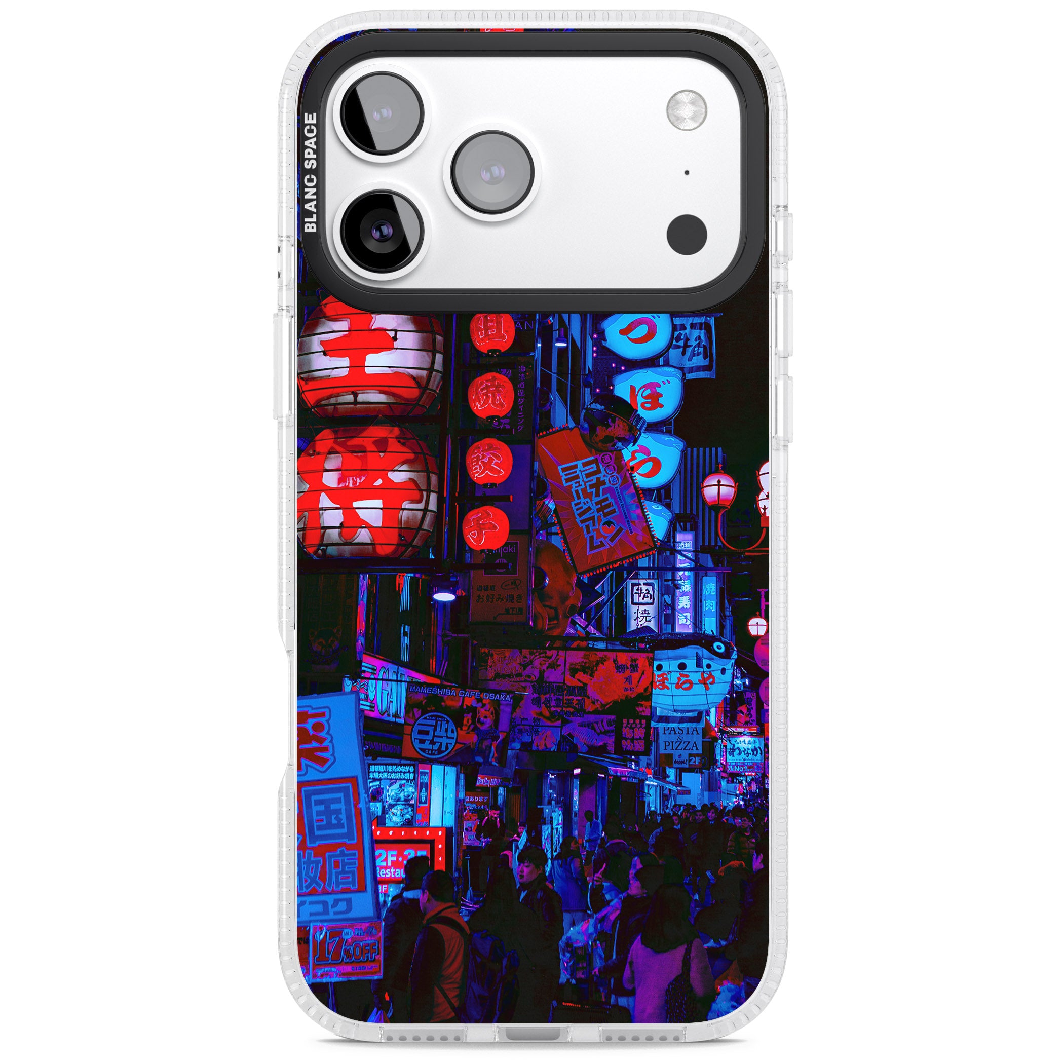 Neon City Nights iPhone 17 Pro Impact Air Clear Phone Case
