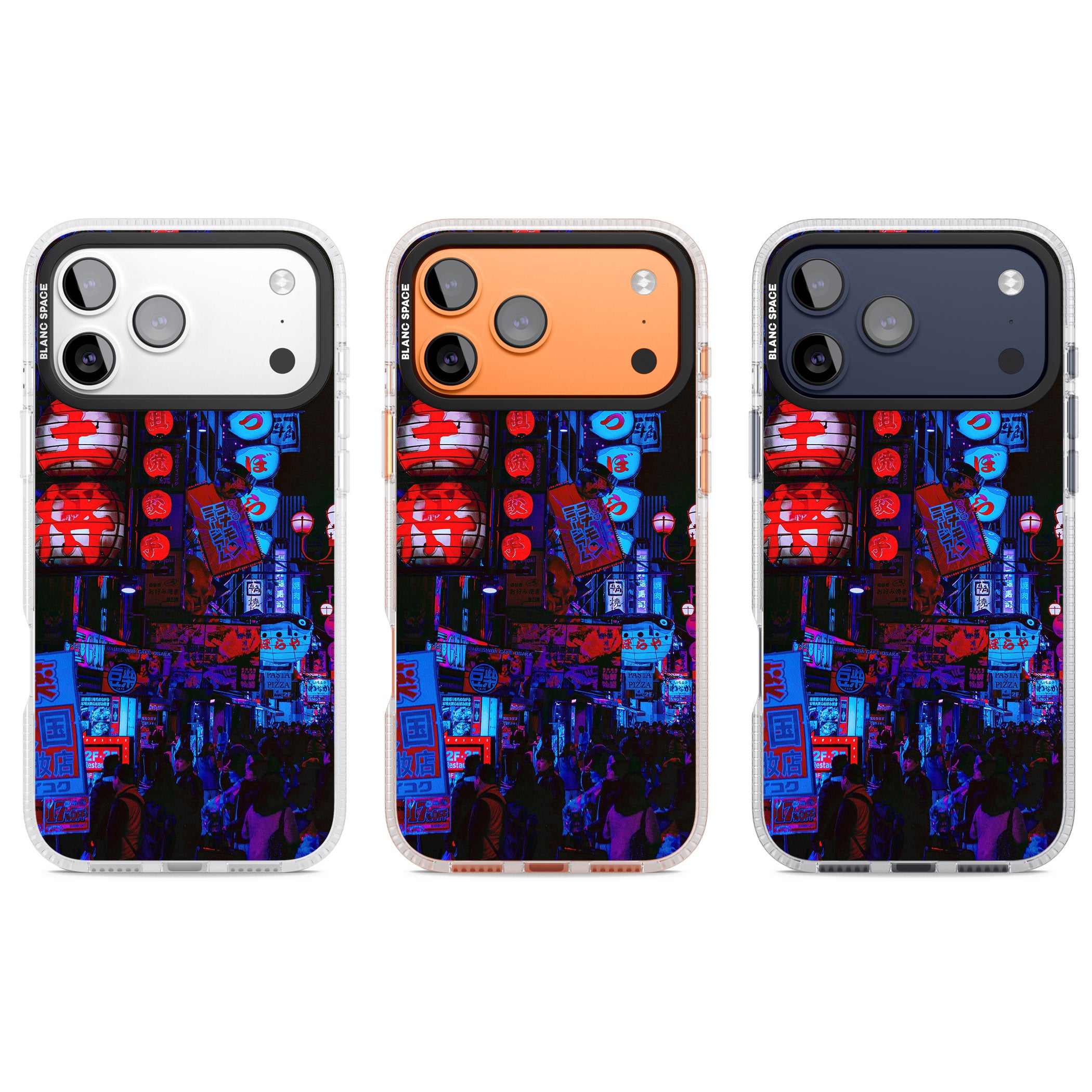 Neon City Nights iPhone 17 Pro Impact Air Clear Phone Case APT Impact Protection
