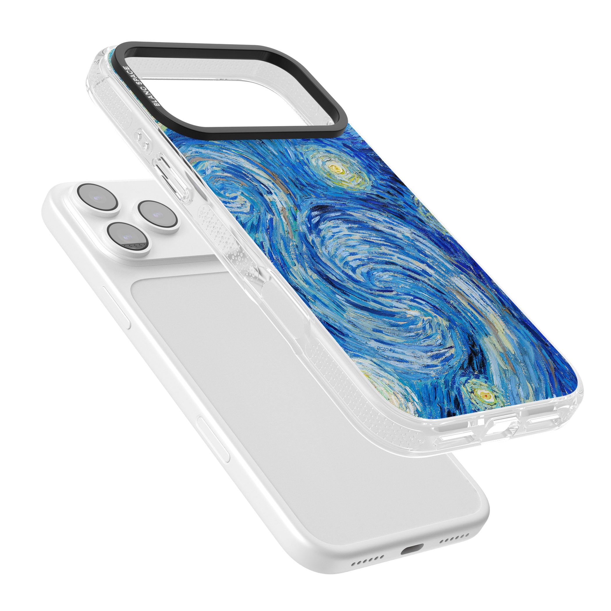 The Starry Night By Vincent Van Gogh iPhone 17 Pro Impact Air Clear Phone Case Colours