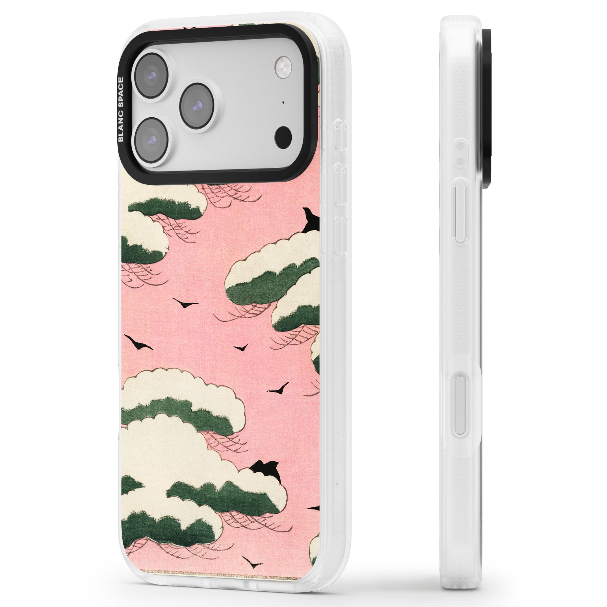 Japanese Pink Sky iPhone 17 Pro Max Impact Air Clear Phone Case Side Profile