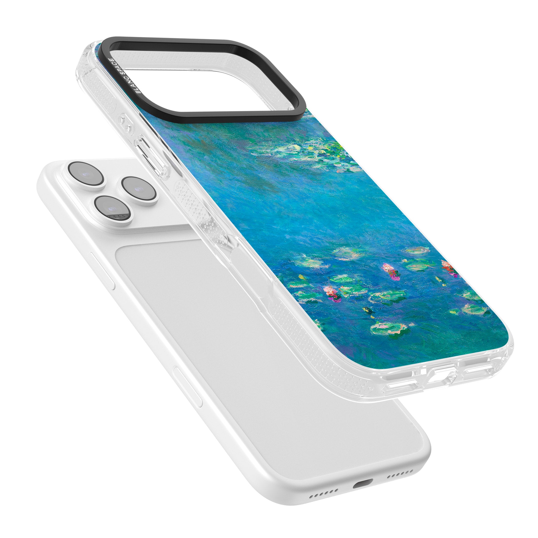 Water Lilies iPhone 17 Pro Max Impact Air Clear Phone Case Colours