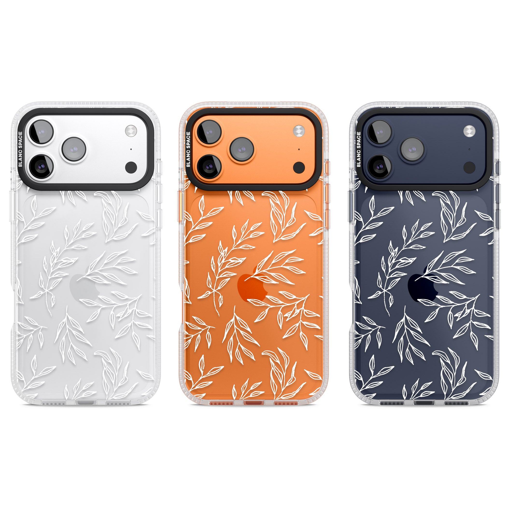 Leafy Botanical iPhone 17 Pro Impact Air Clear Phone Case APT Impact Protection