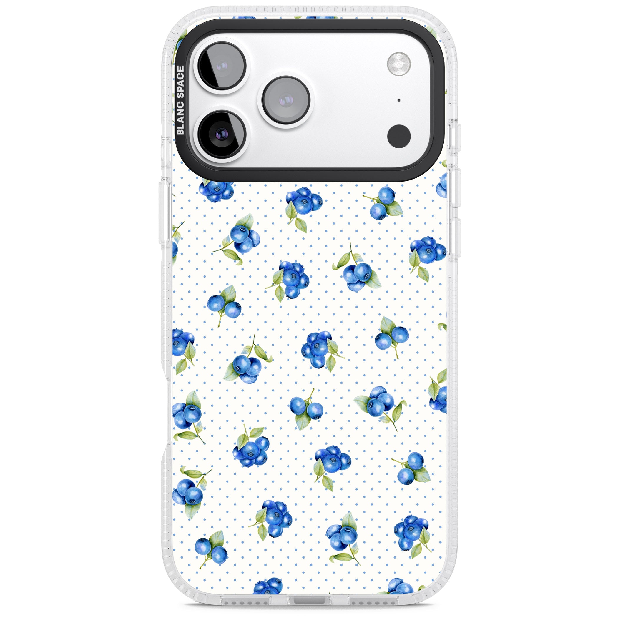 Blueberry Picnic iPhone 17 Pro Impact Air Clear Phone Case