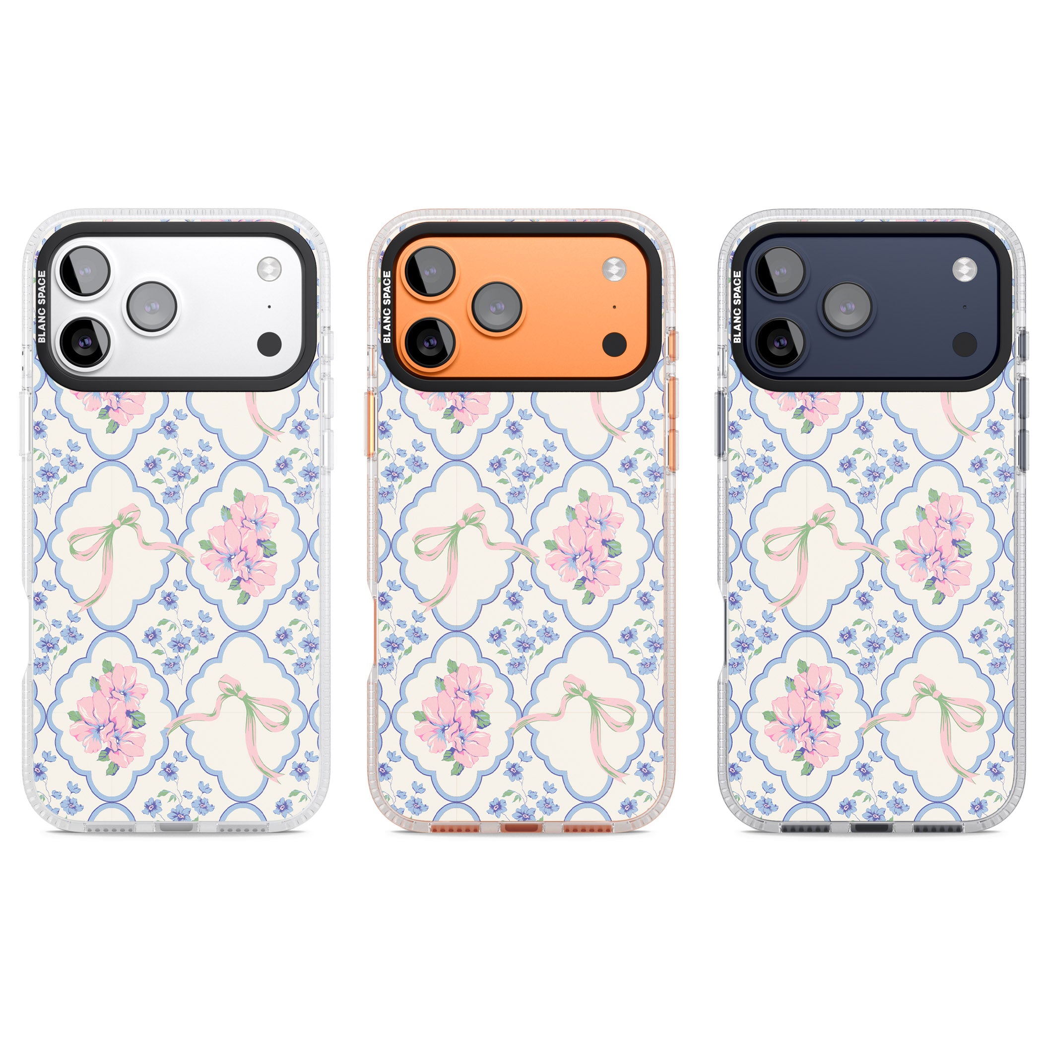 Coquette Flowers & Bows iPhone 17 Pro Impact Air Clear Phone Case APT Impact Protection