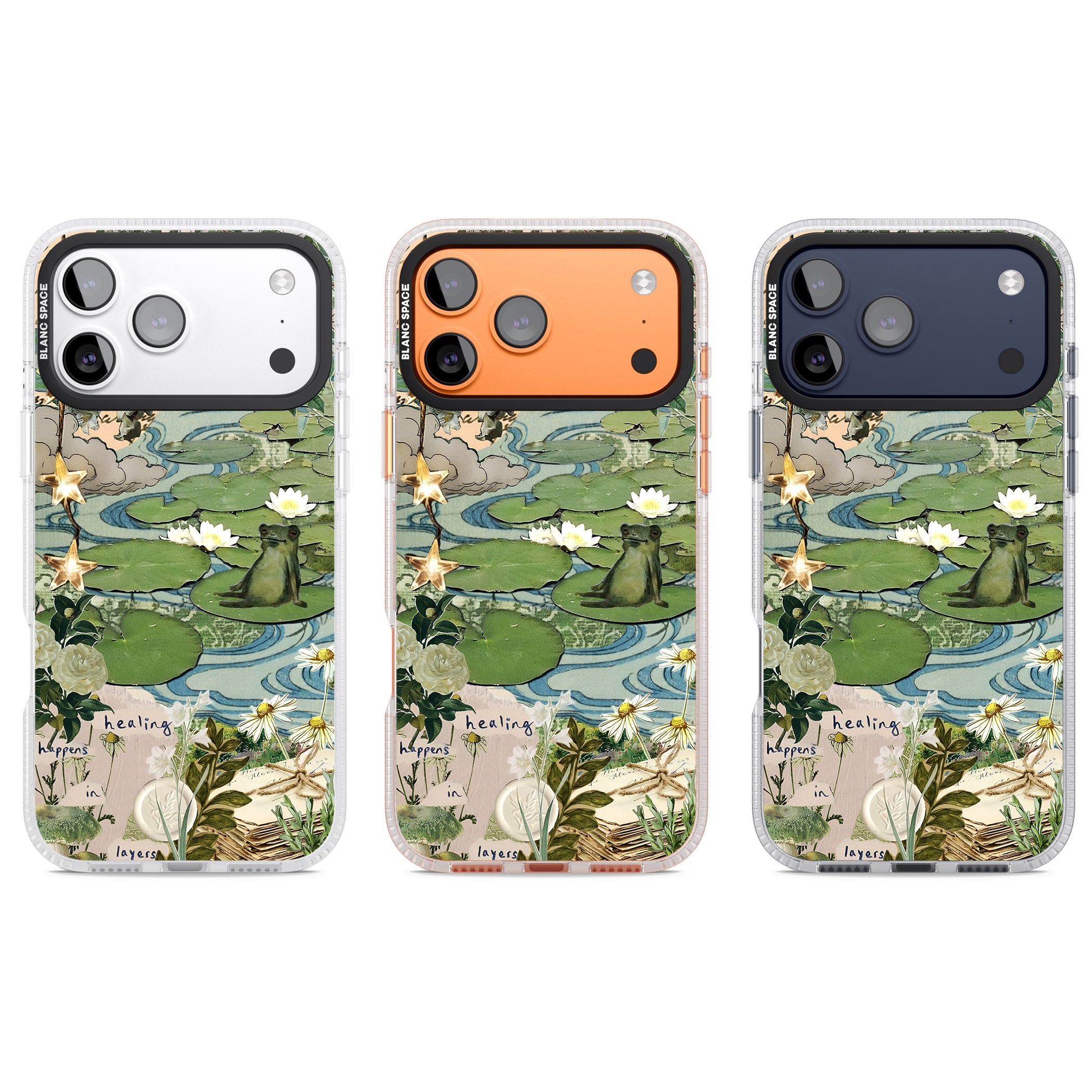 Lily Pad River iPhone 17 Pro Impact Air Clear Phone Case APT Impact Protection