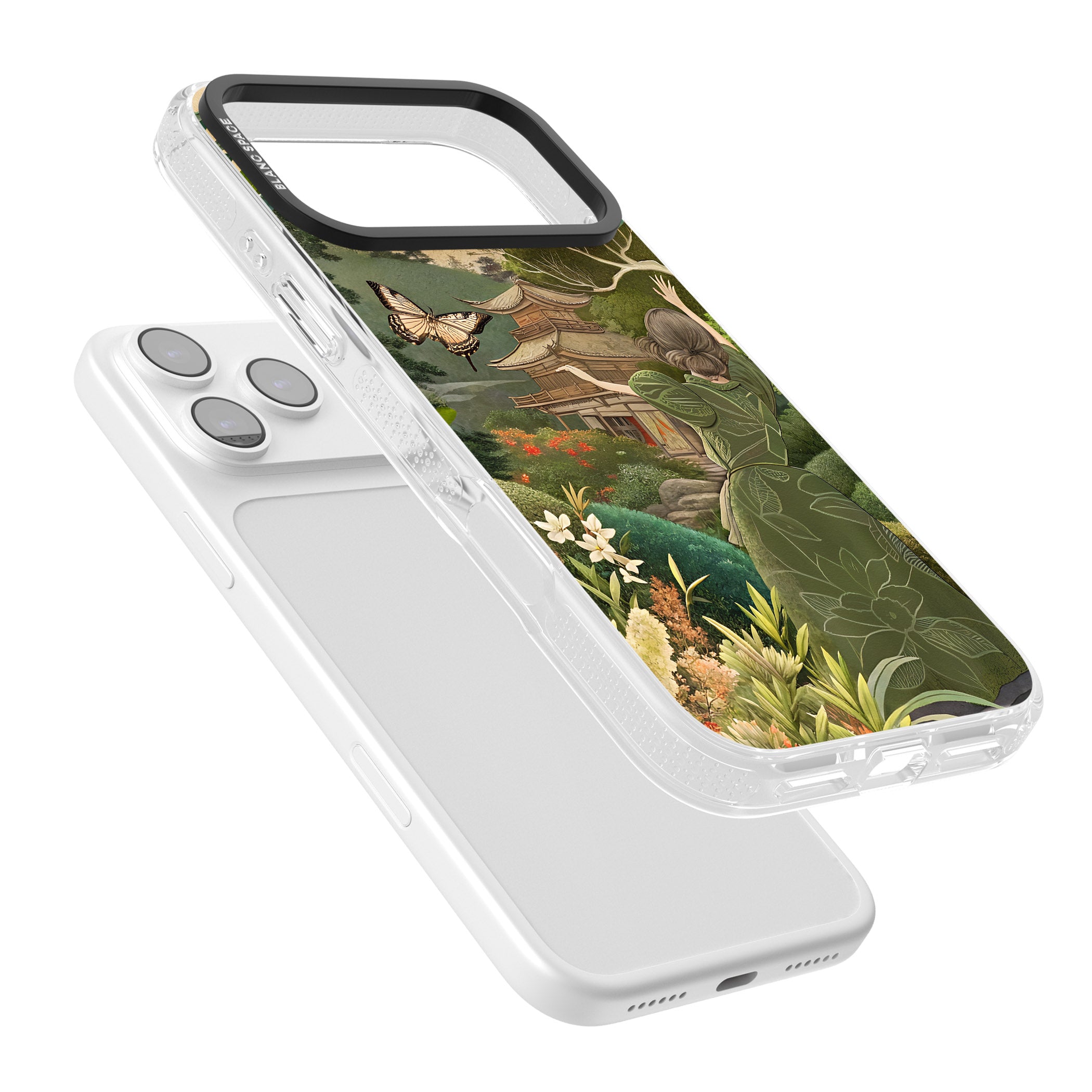 Japanese Nature iPhone 17 Pro Impact Air Clear Phone Case Colours