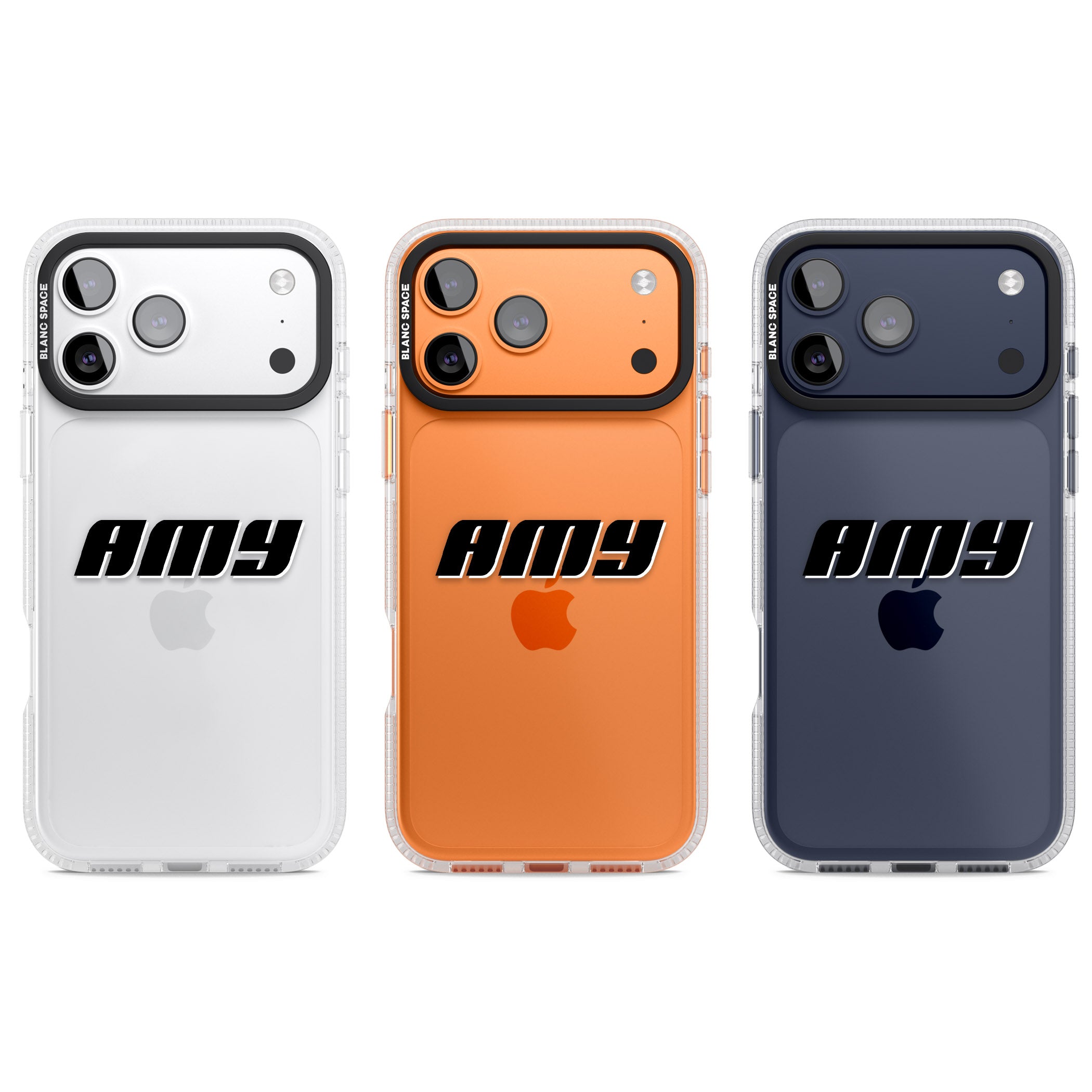 Personalised Bold Name iPhone 17 Pro Impact Air Clear Phone Case APT Impact Protection