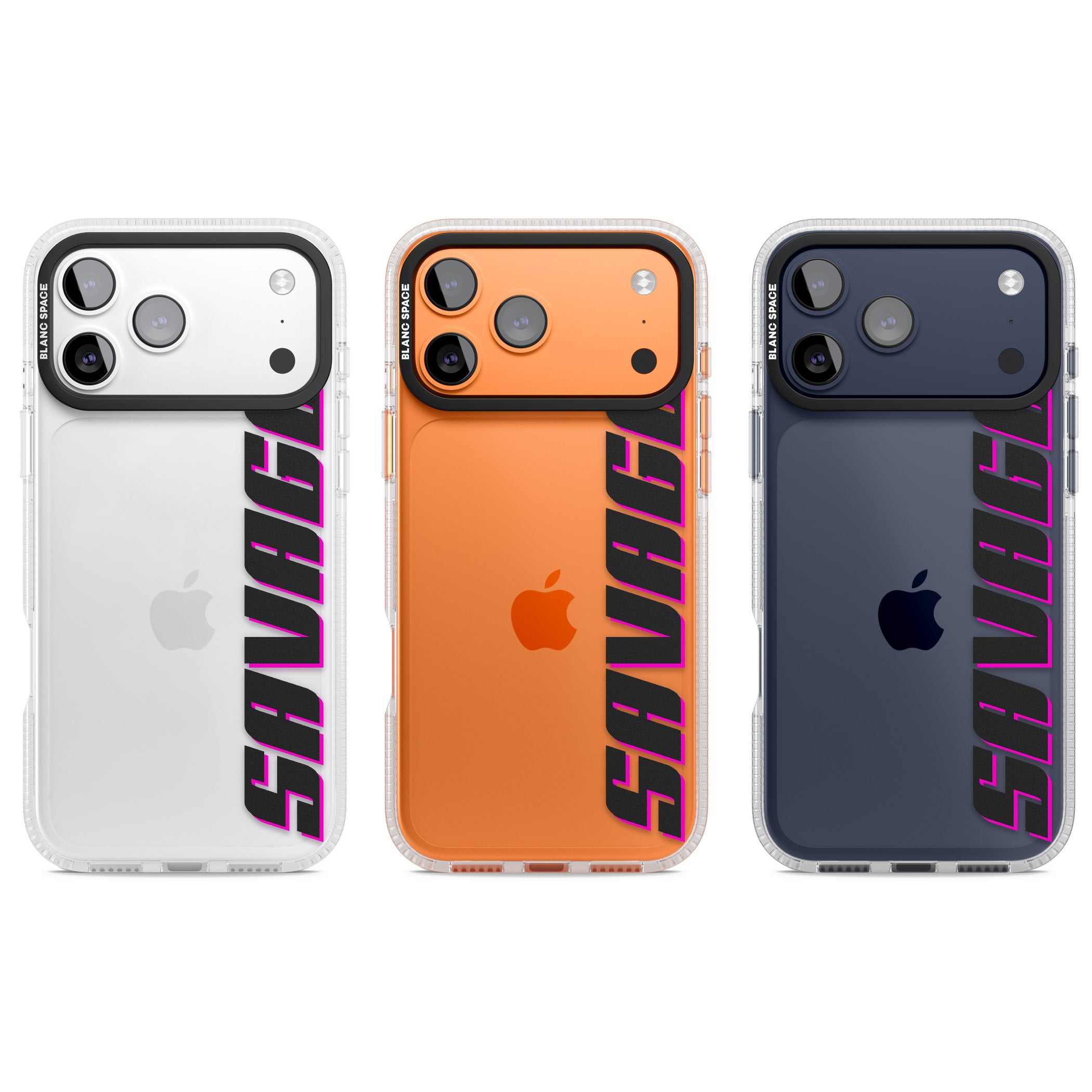 Personalised Cool Vertical Name iPhone 17 Pro Impact Air Clear Phone Case APT Impact Protection