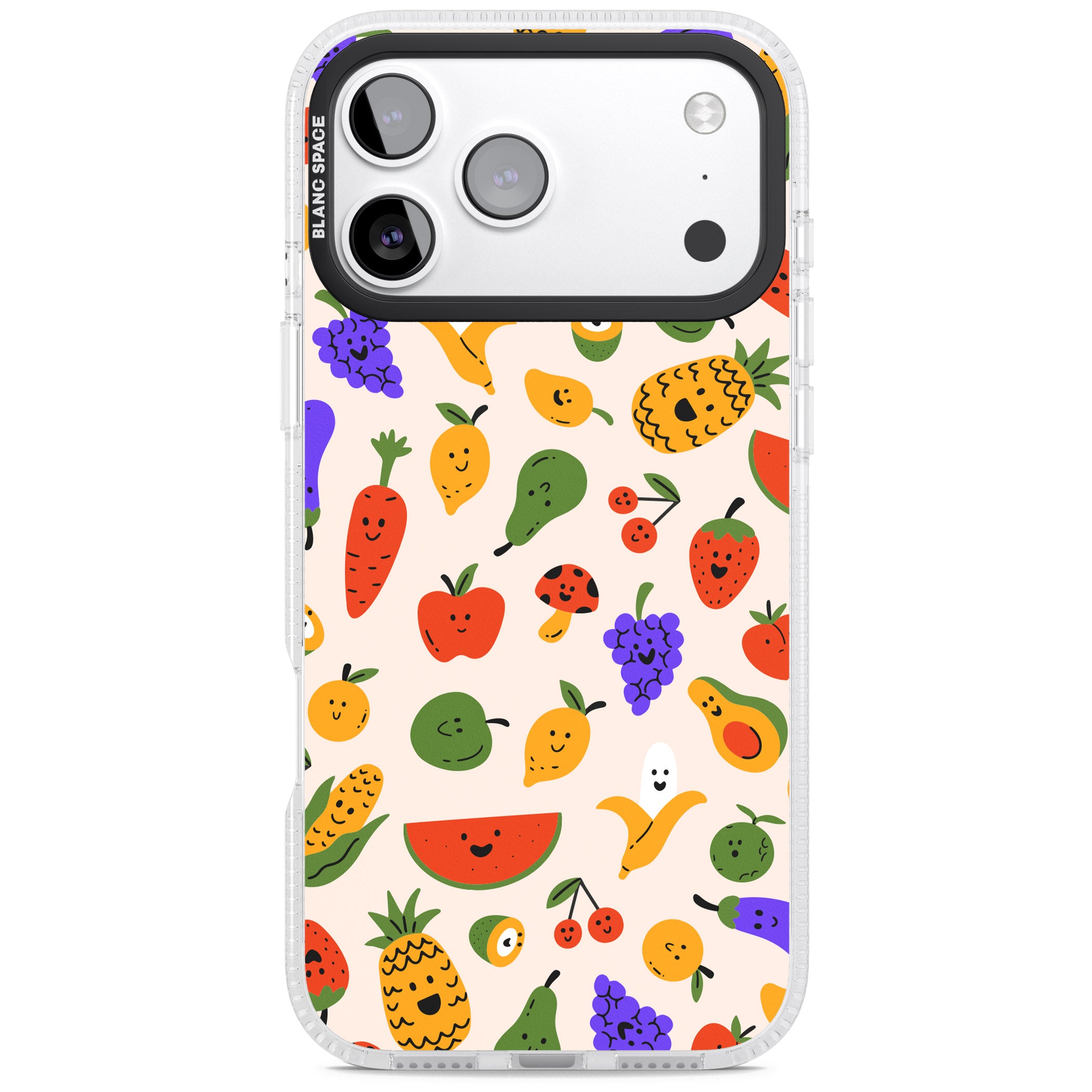 Kawaii Fruit iPhone 17 Pro Max Impact Air Clear Phone Case