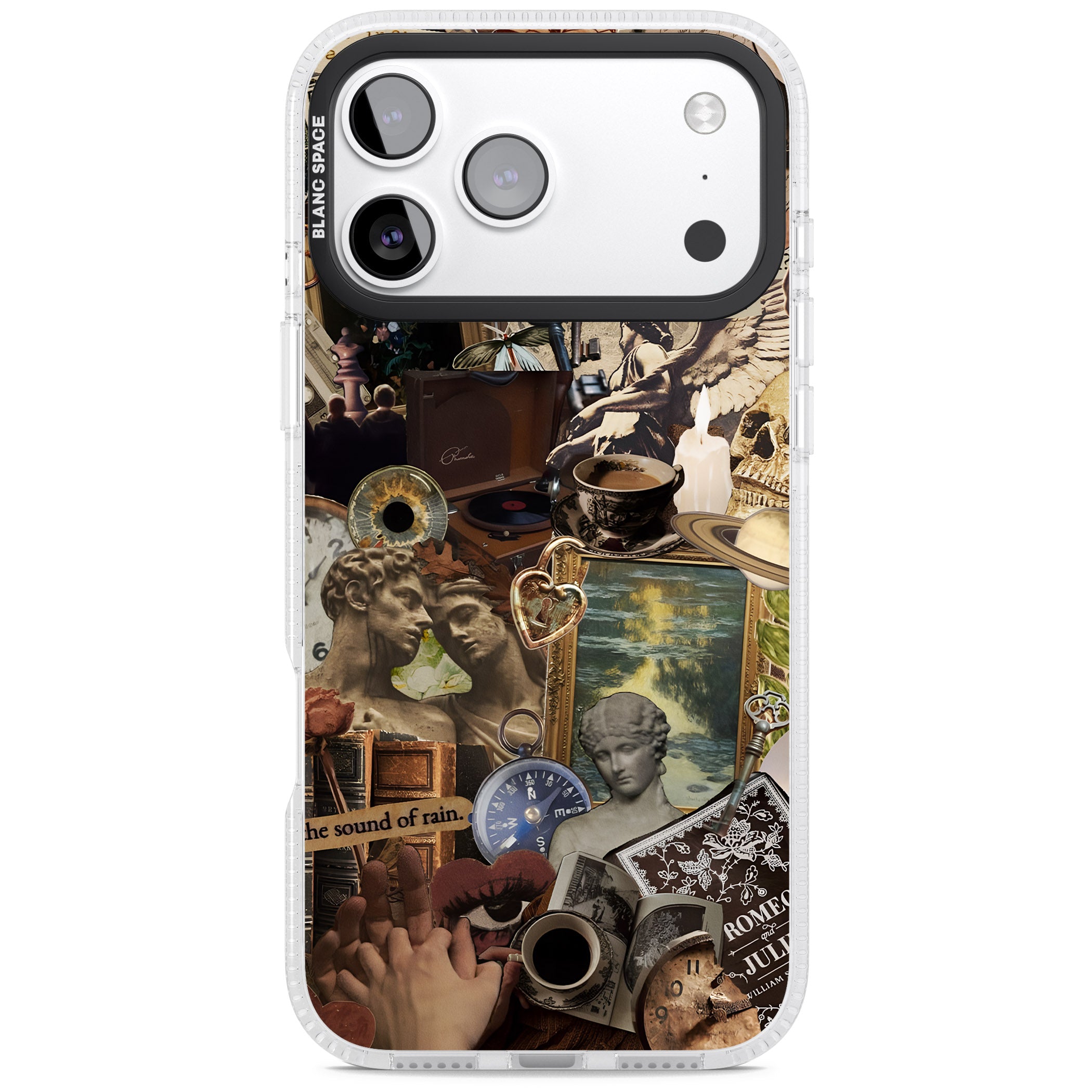 Vintage Academia Collage iPhone 17 Pro Max Impact Air Clear Phone Case