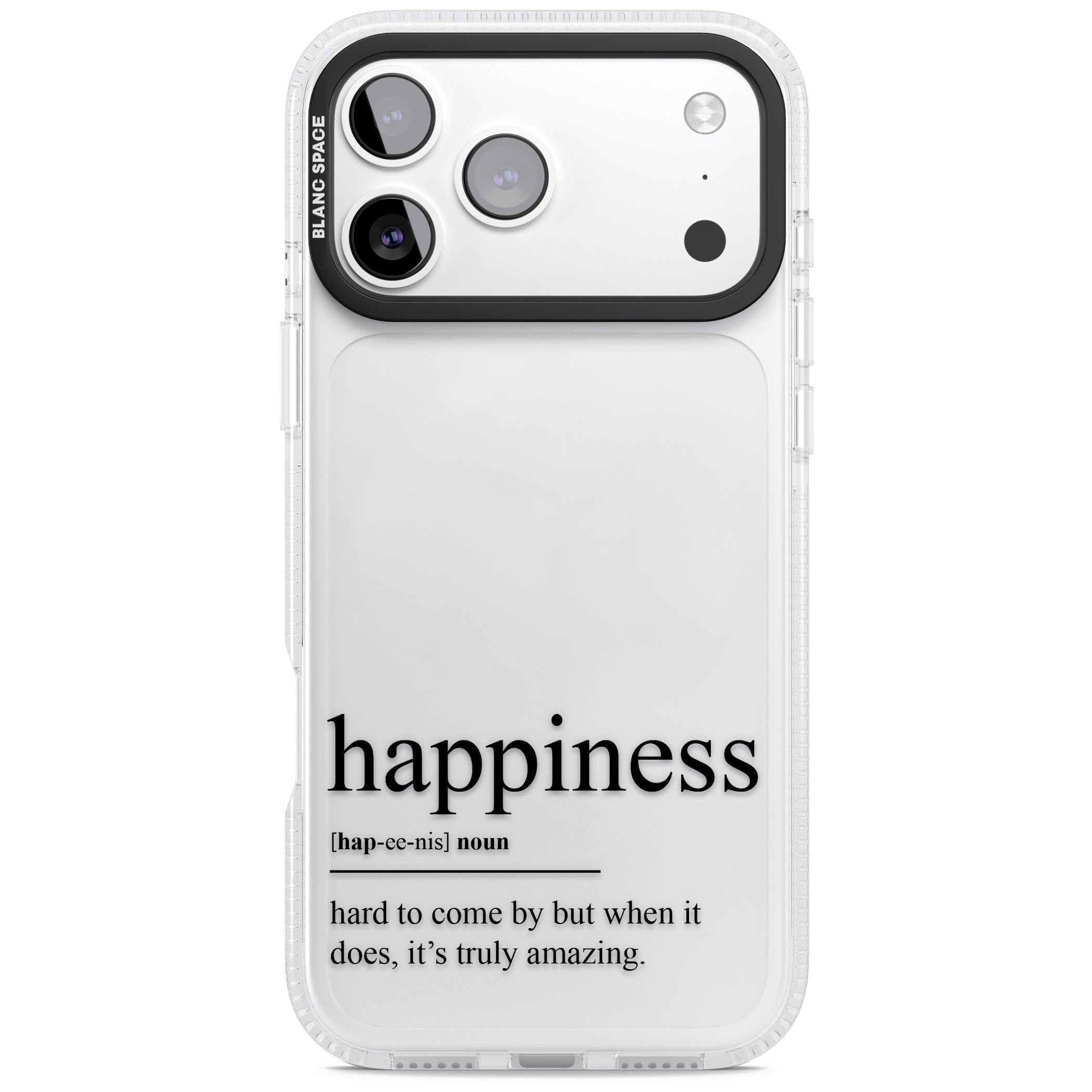 Happiness iPhone 17 Pro Impact Air Clear Phone Case