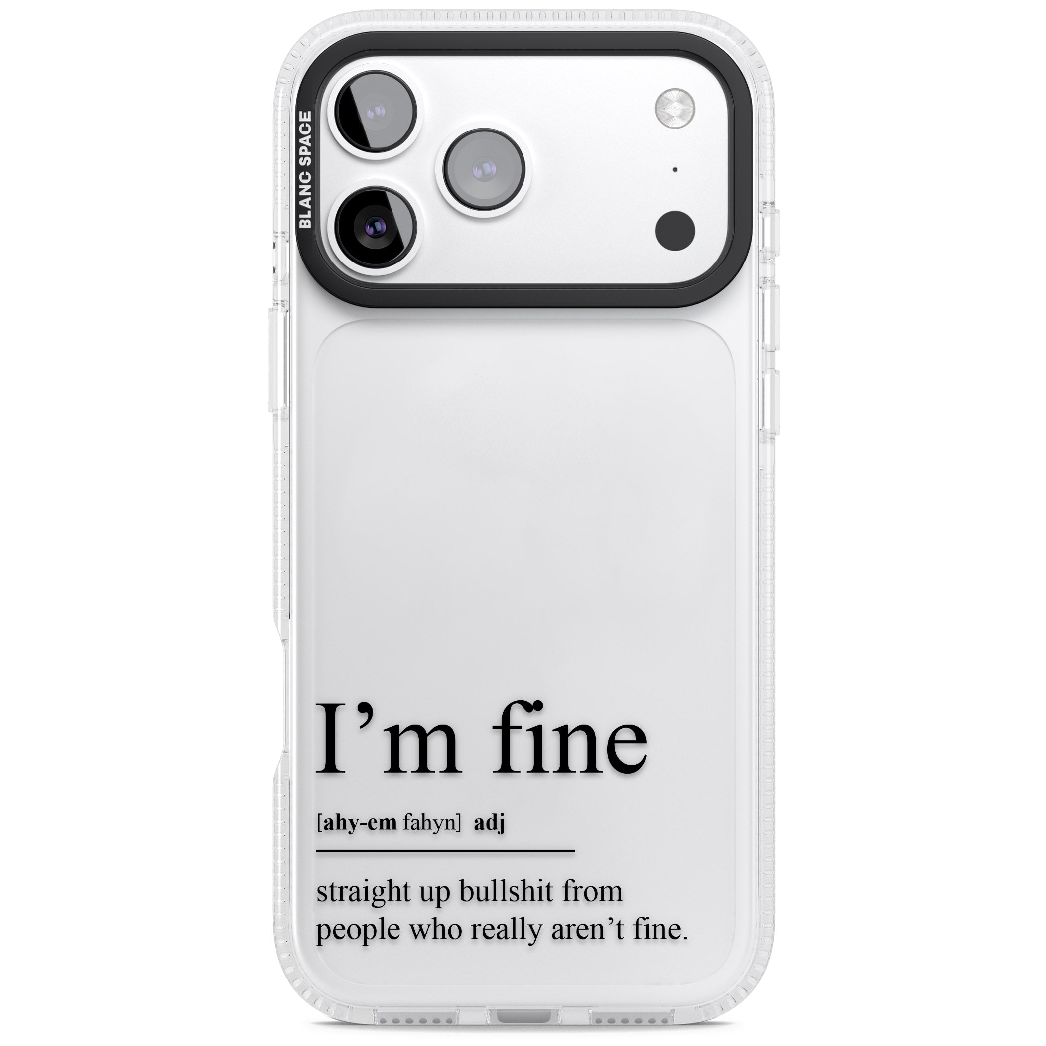 Im Fine iPhone 17 Pro Max Impact Air Clear Phone Case